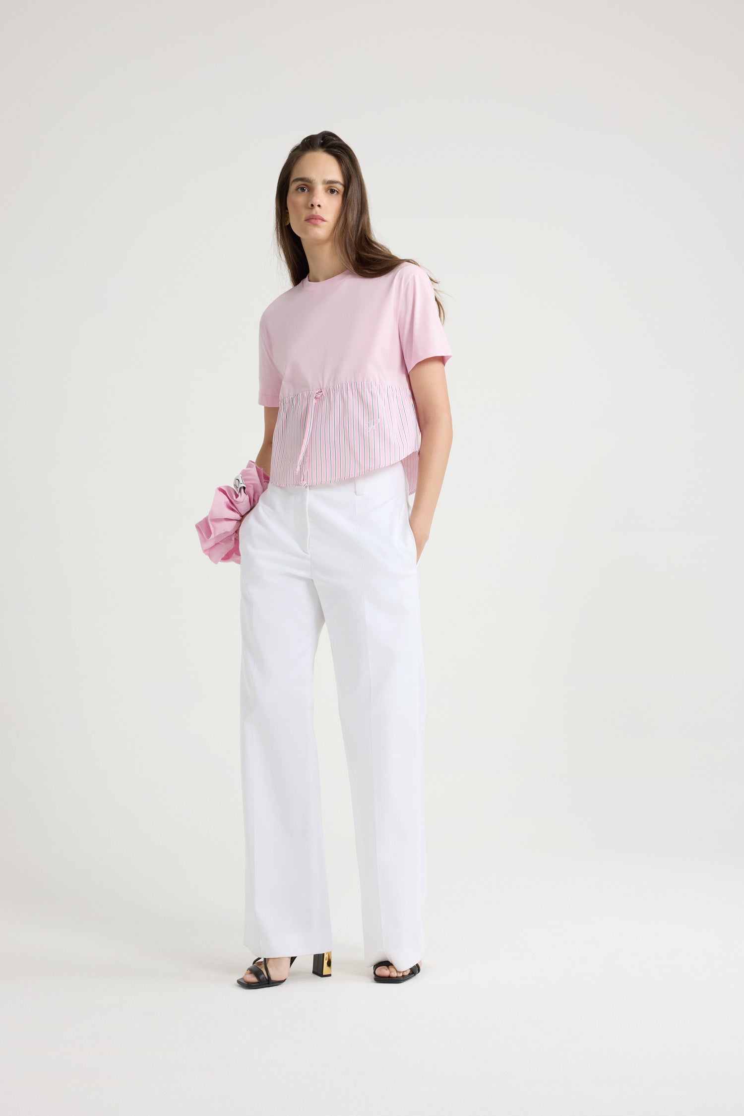 Patou Hybrid JE138 t-shirt coton rose Primrose