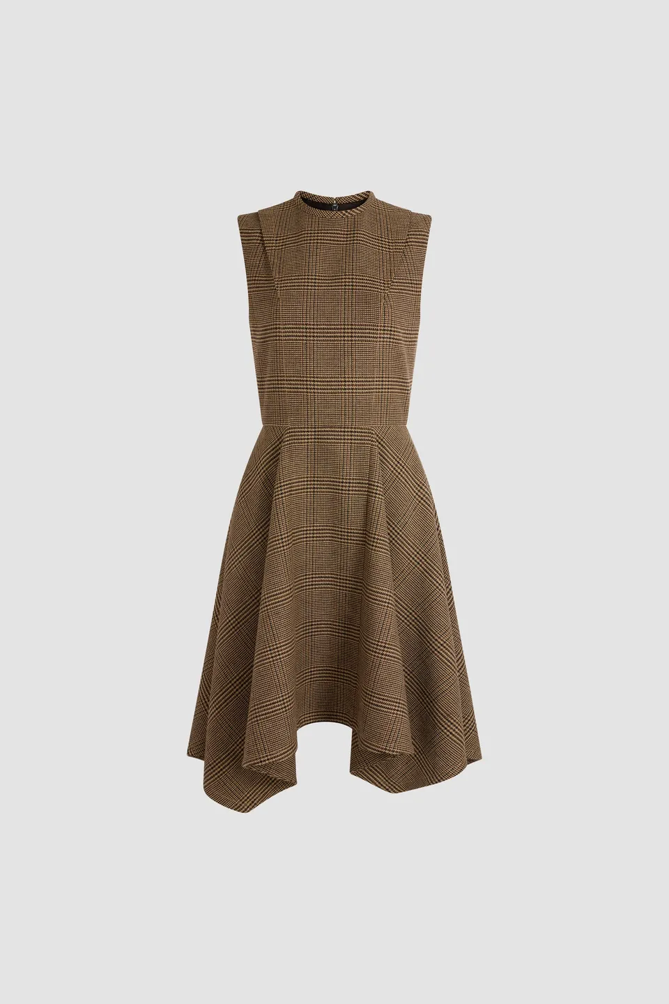 Patou DR267 robe midi asymétrique Prince de Galles