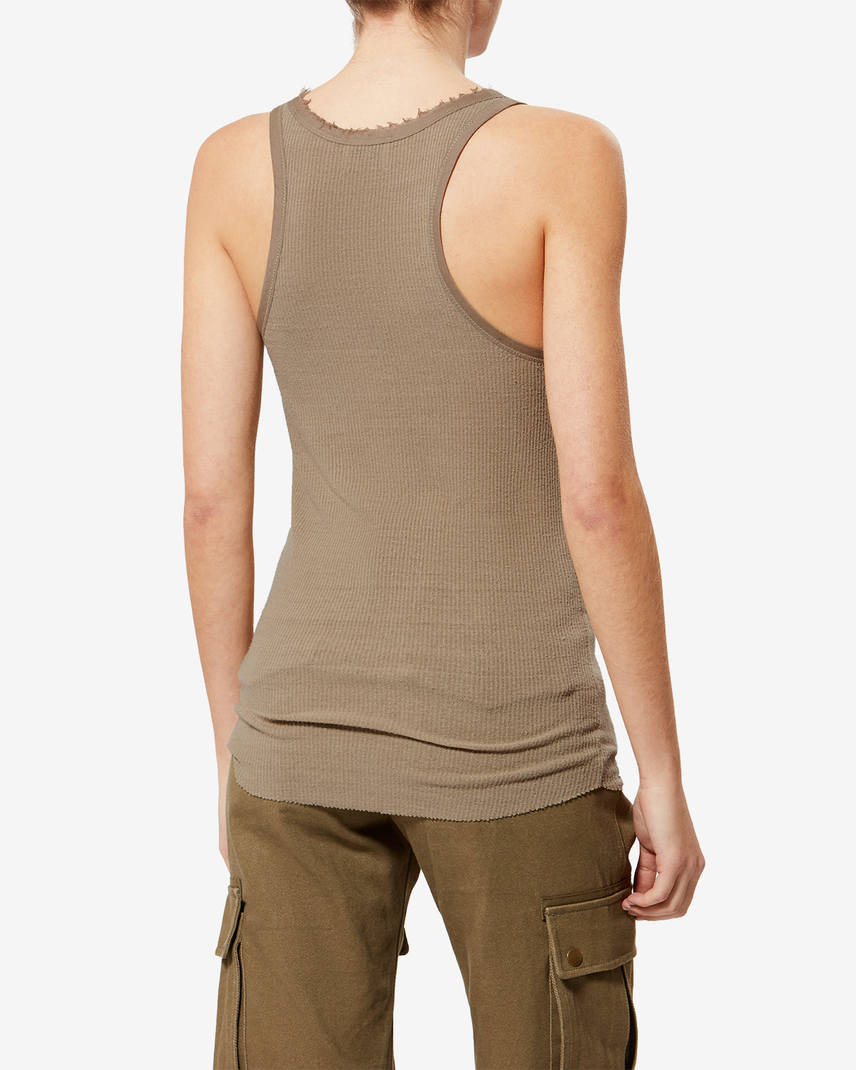 Isabel Marant Helma débardeur soie bronze boutonné