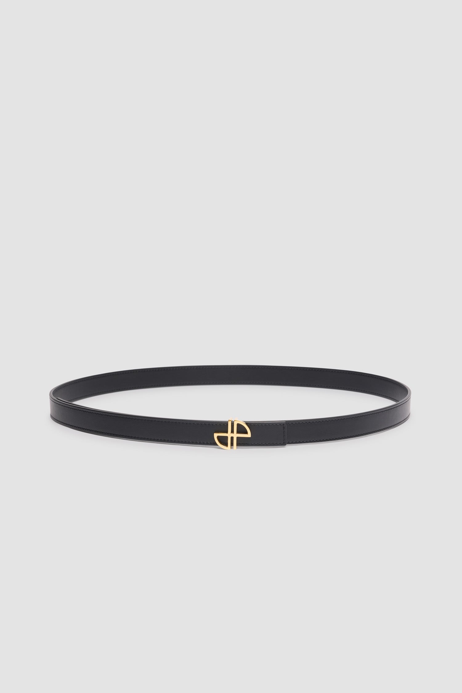 Patou P25BE0025008999B ceinture cuir noire boucle JP