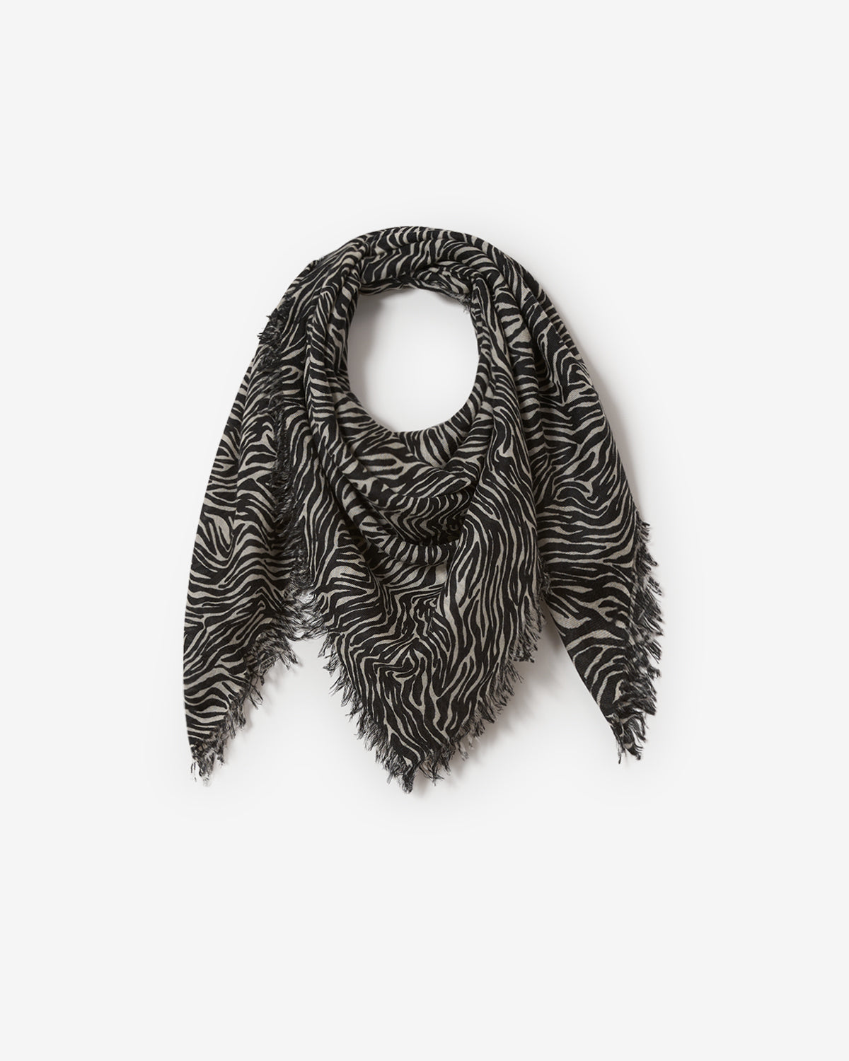 Isabel Marant Alecia EC052XFA écharpe cachemire zèbre