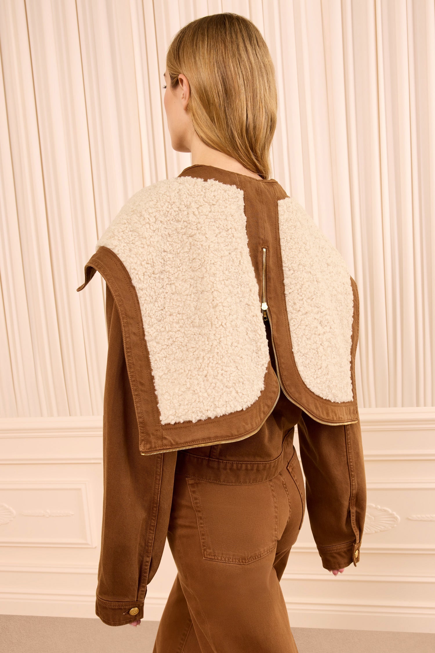 Ulla Johnson Sybil veste jean umber coton capuche