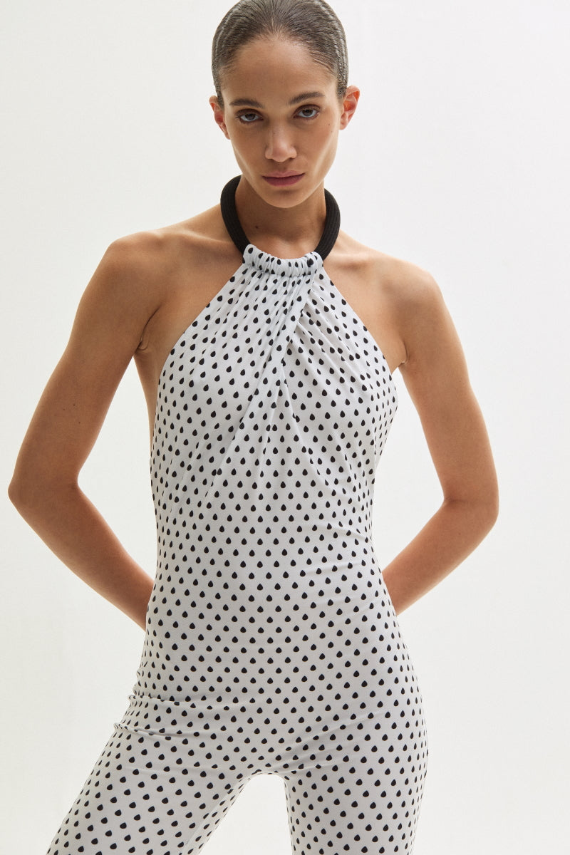 ATU Body Couture Teardrop combinaison blanche motif larmes S