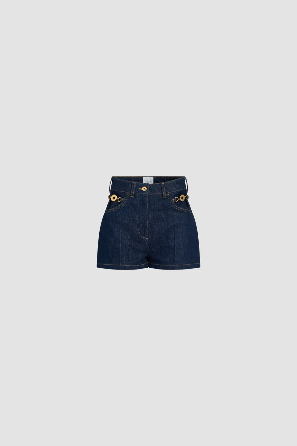 Patou Denim TR035 mini short jean Rodeo Blue coton