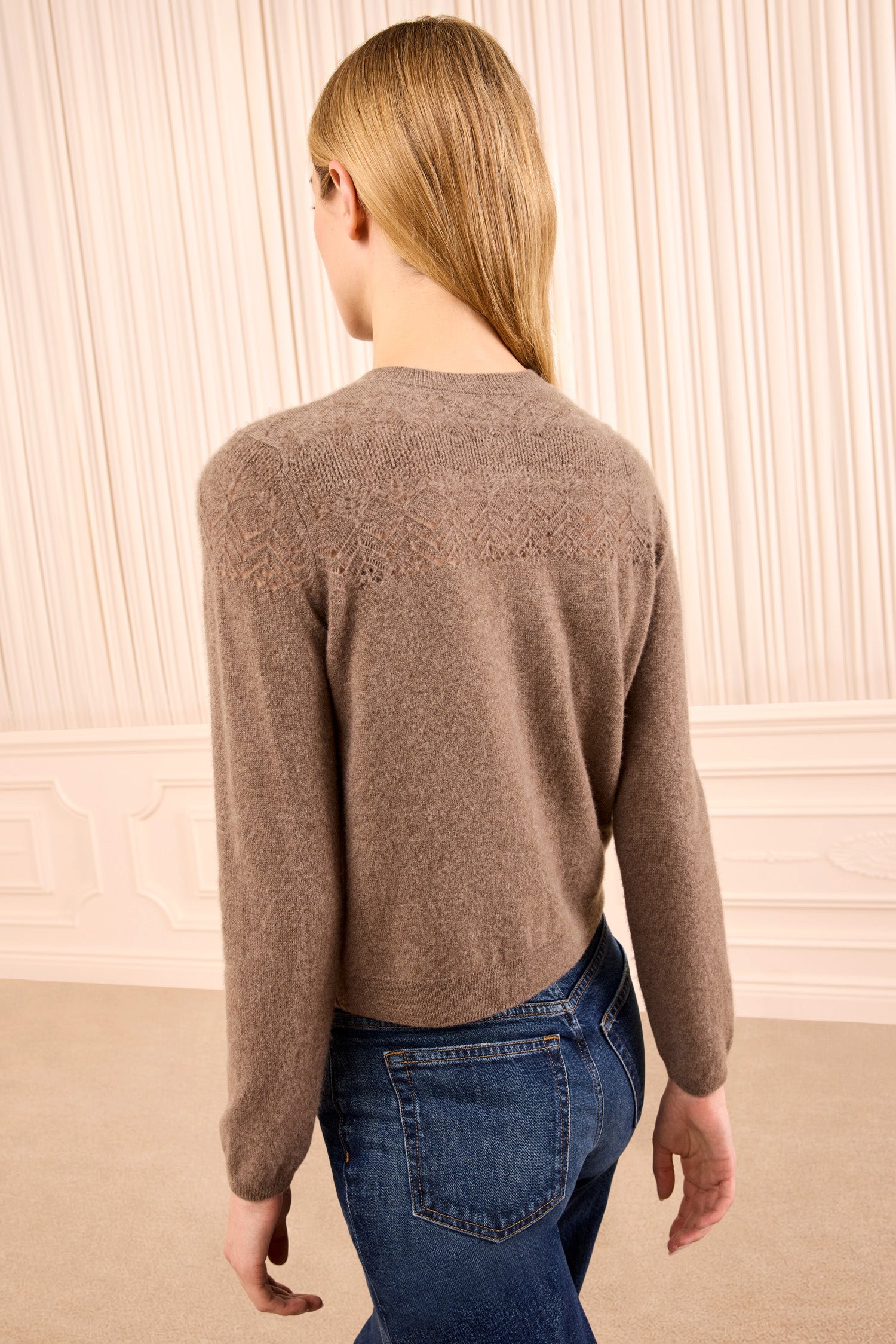 Ulla Johnson Cassia gilet cachemire gris