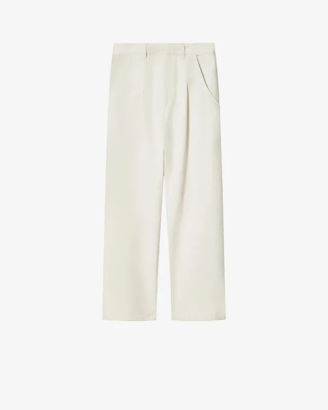 Isabel Marant Lenadia pantalon large écru coton