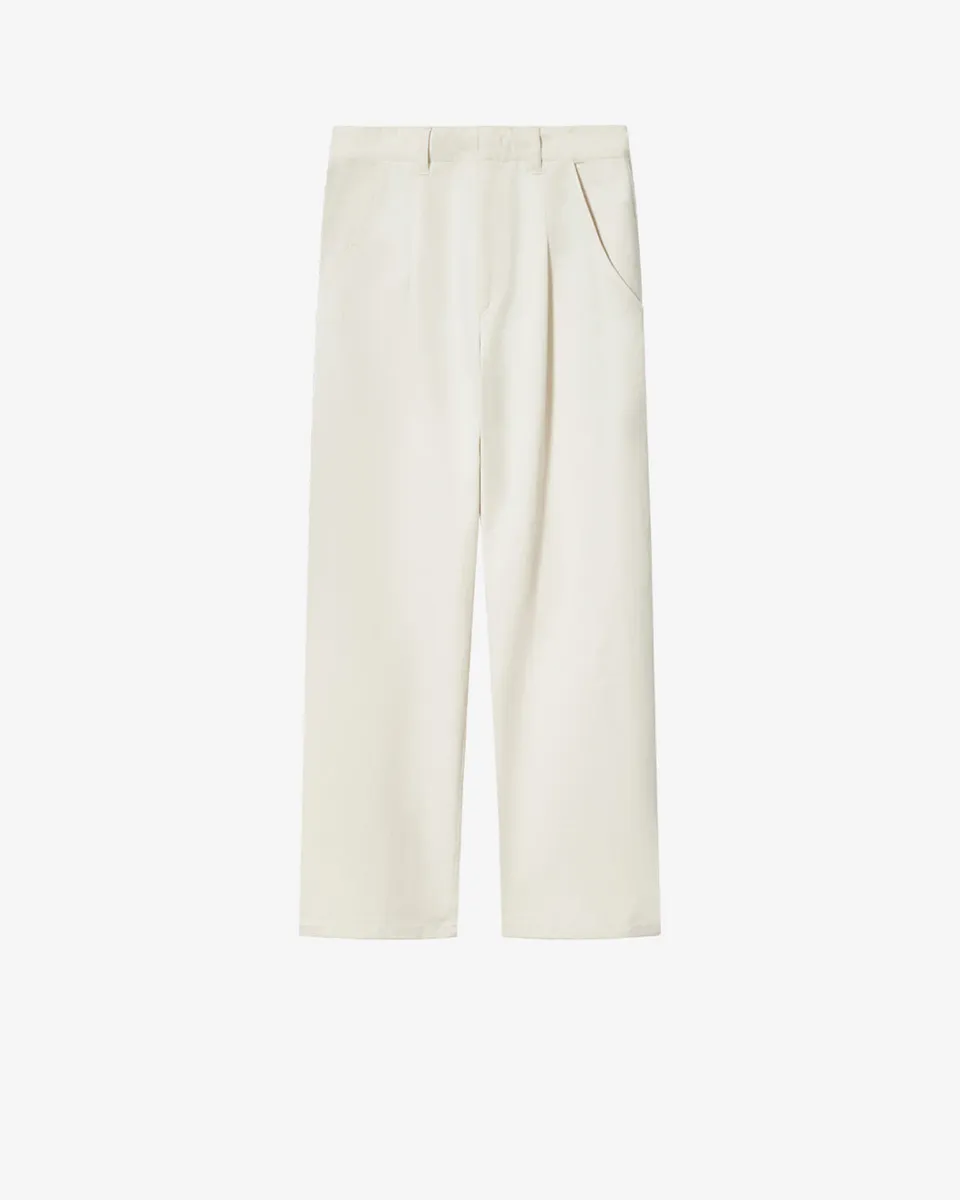 Isabel Marant Lenadia pantalon large écru coton