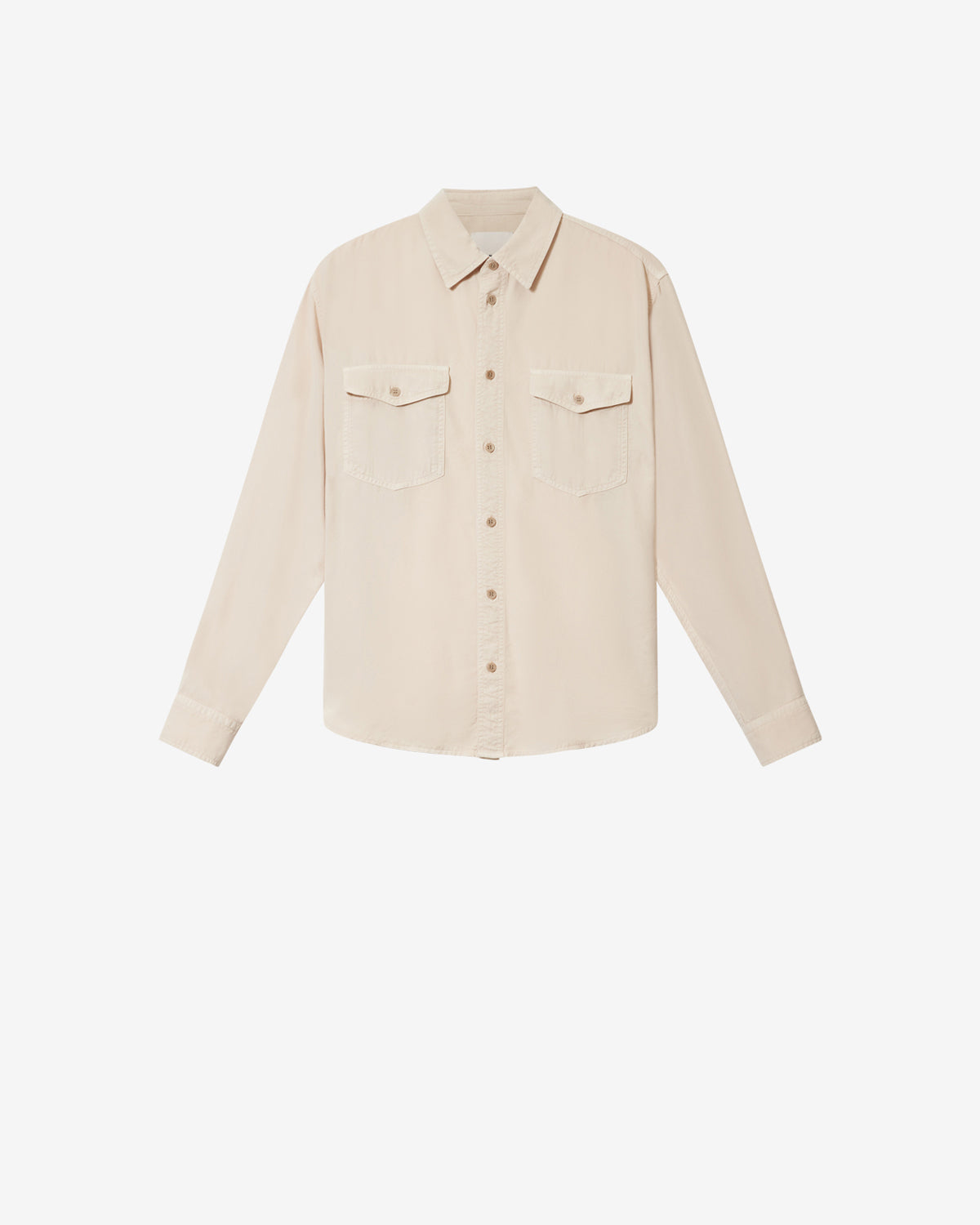 Isabel Marant Saul chemise écru coupe droite manches longues