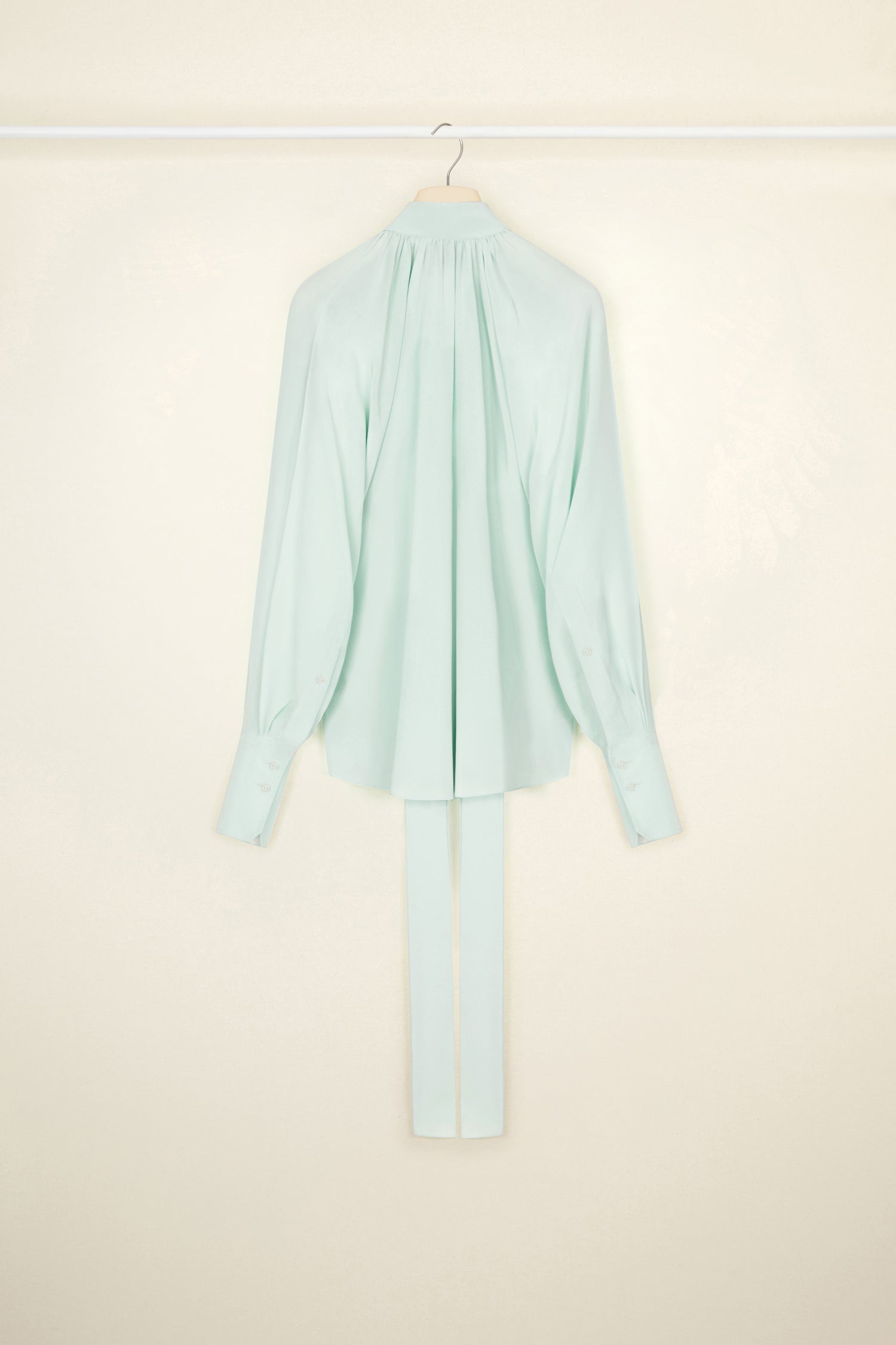 Patou P22BL0150013702G blouse verte soie Water Green