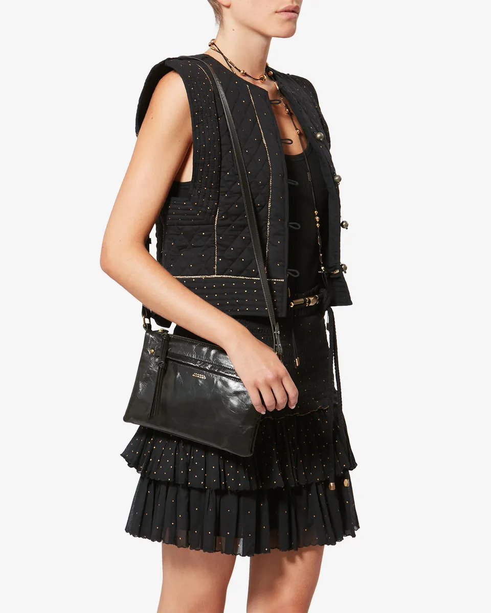Isabel Marant Winna Duo sac cuir noir double