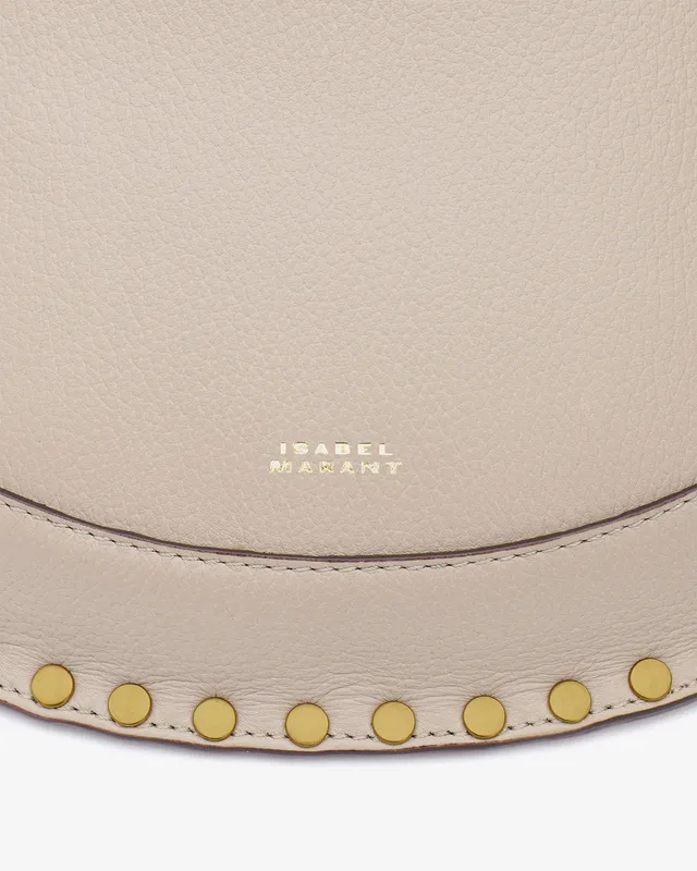 Isabel Marant Skano BJ0001FA sac banane beige clair cuir
