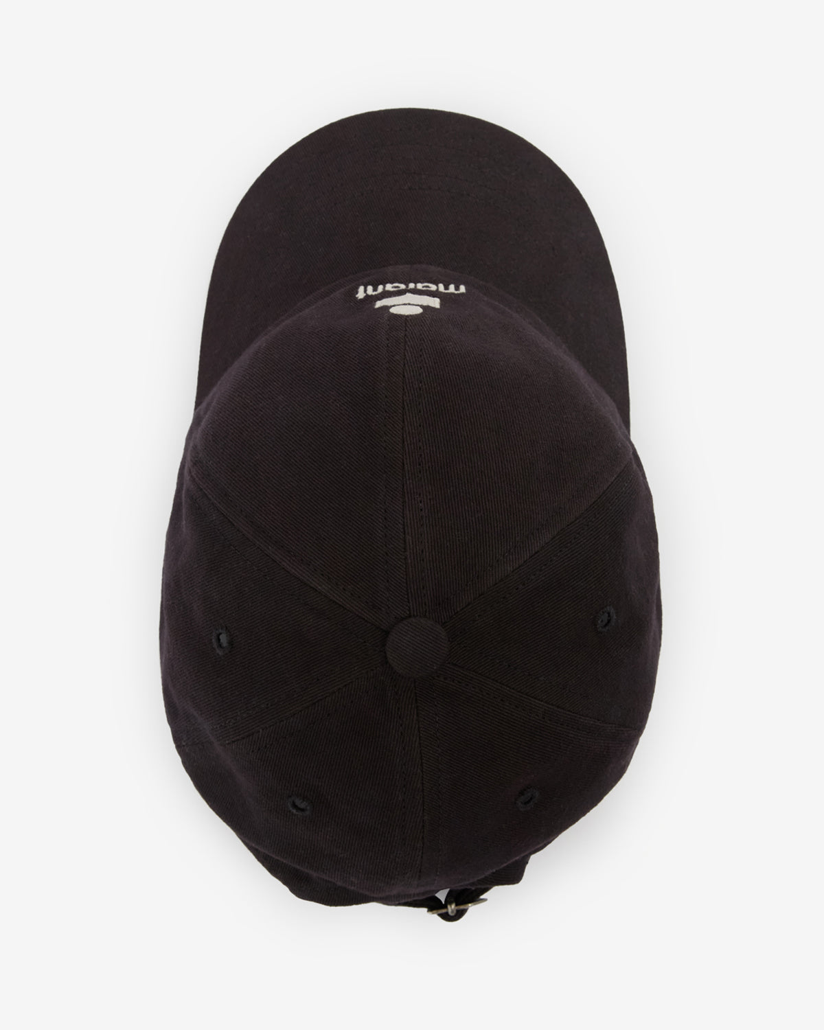 Isabel Marant Tomas casquette noir delave coton