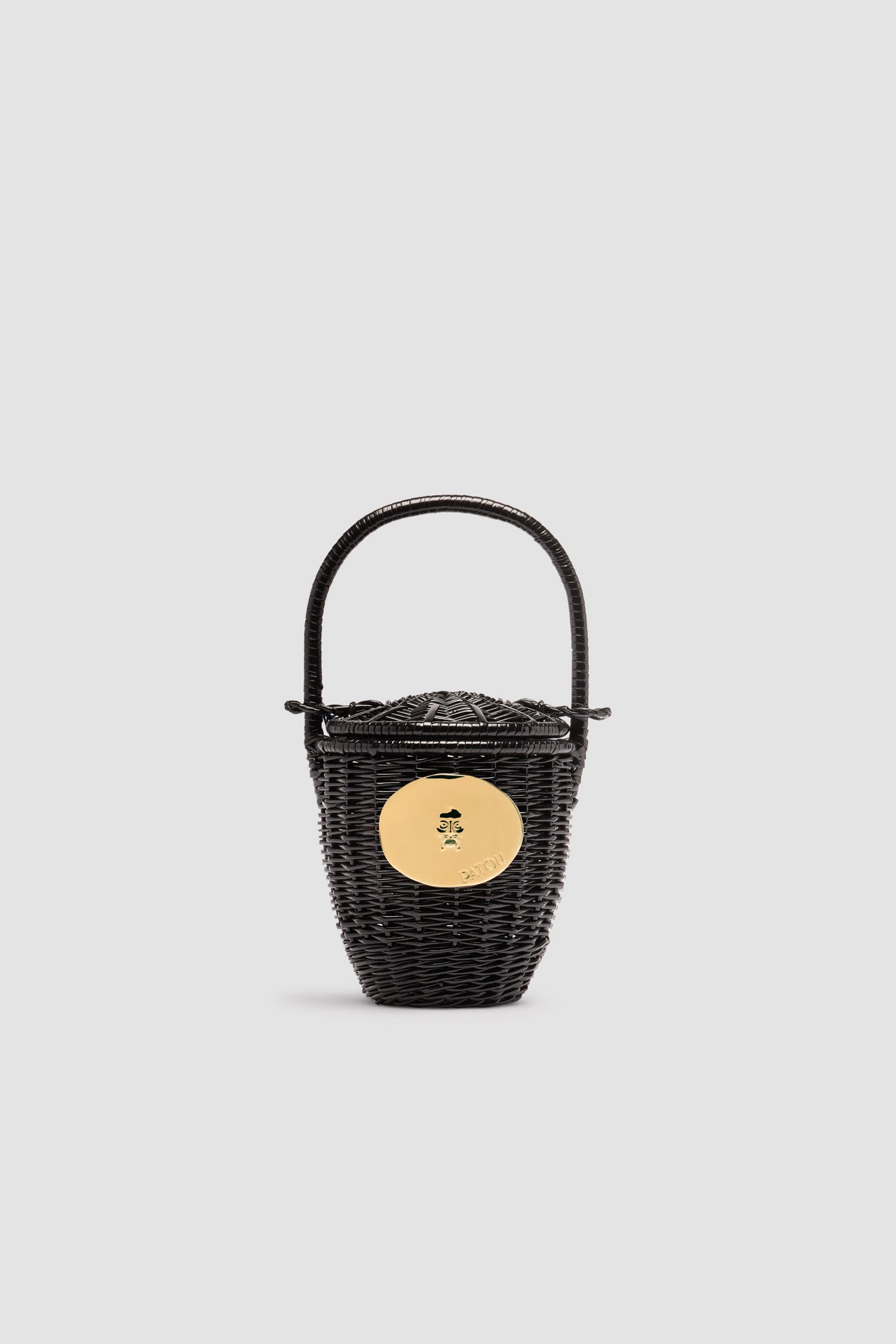 Patou AC0030043999B sac seau osier noir taille unique