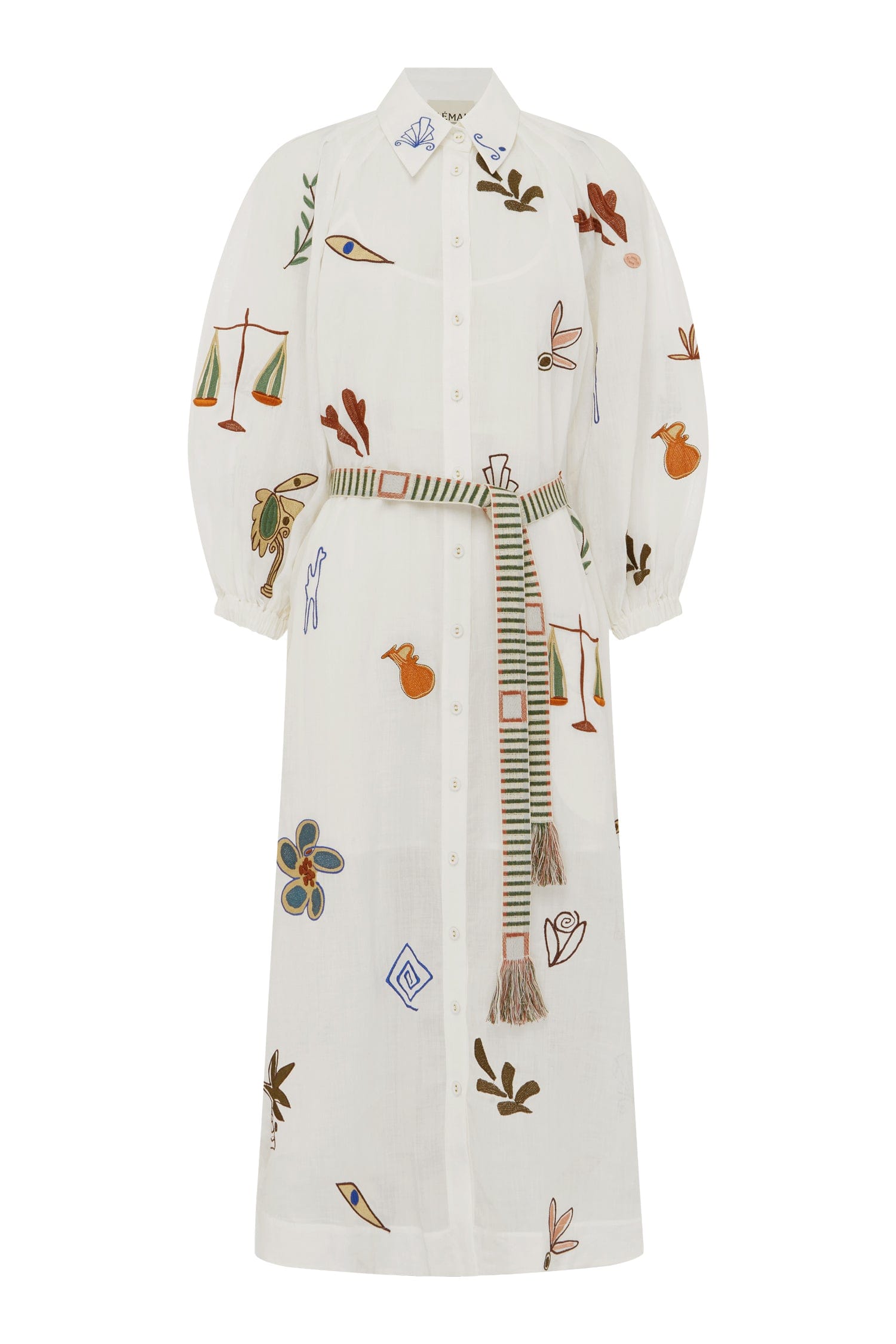 Alemäis Mina Embroidered Shirtdress robe chemise brodée