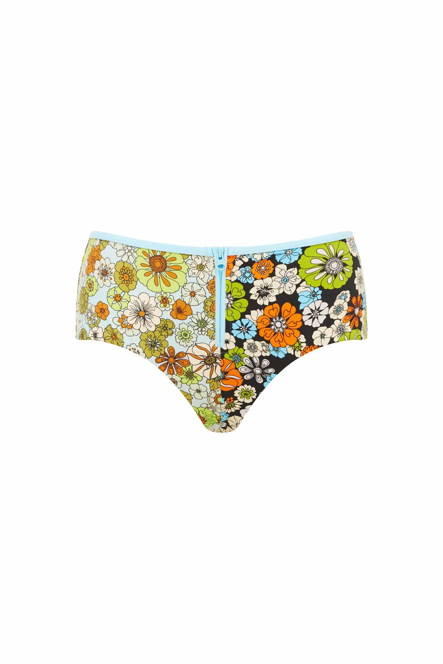 Alemais Orange Blossom bas maillot zip nylon recyclé taille M