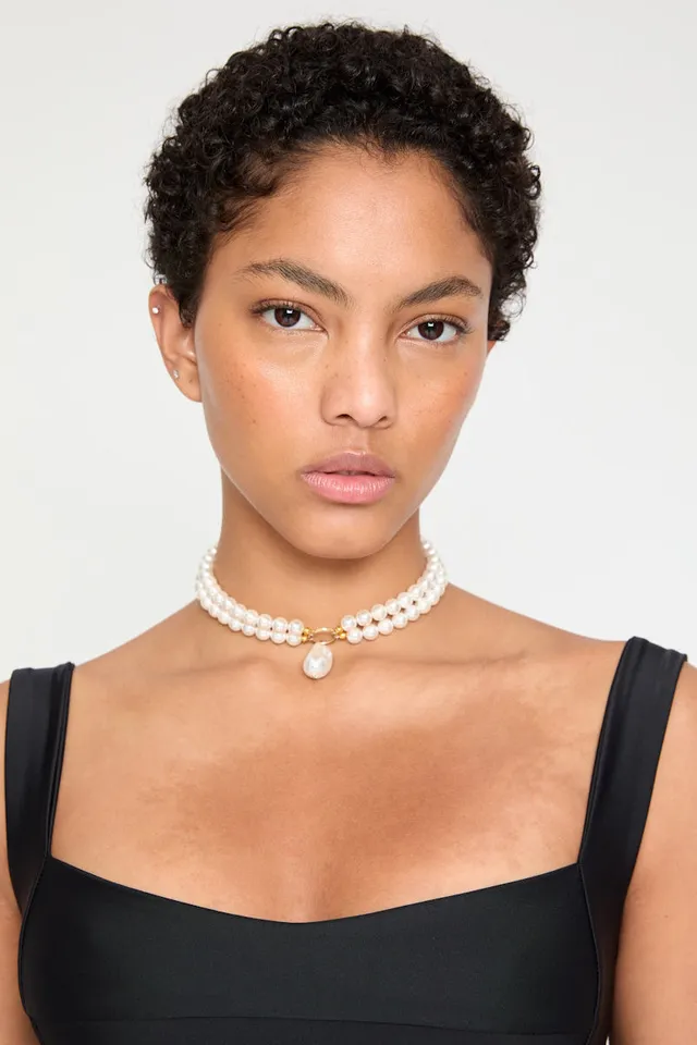 ATU Body Couture PEARL Choker collier nacre doré taille U