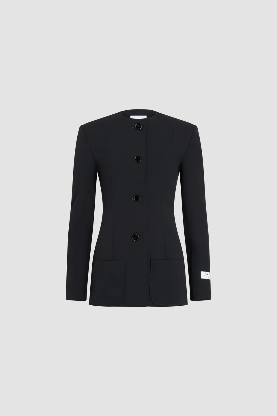 Patou Jackets P26JA0670103999B veste noire cintrée