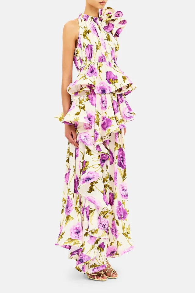 Ulla Johnson Celia SP270837 maxi jupe Lila fluide