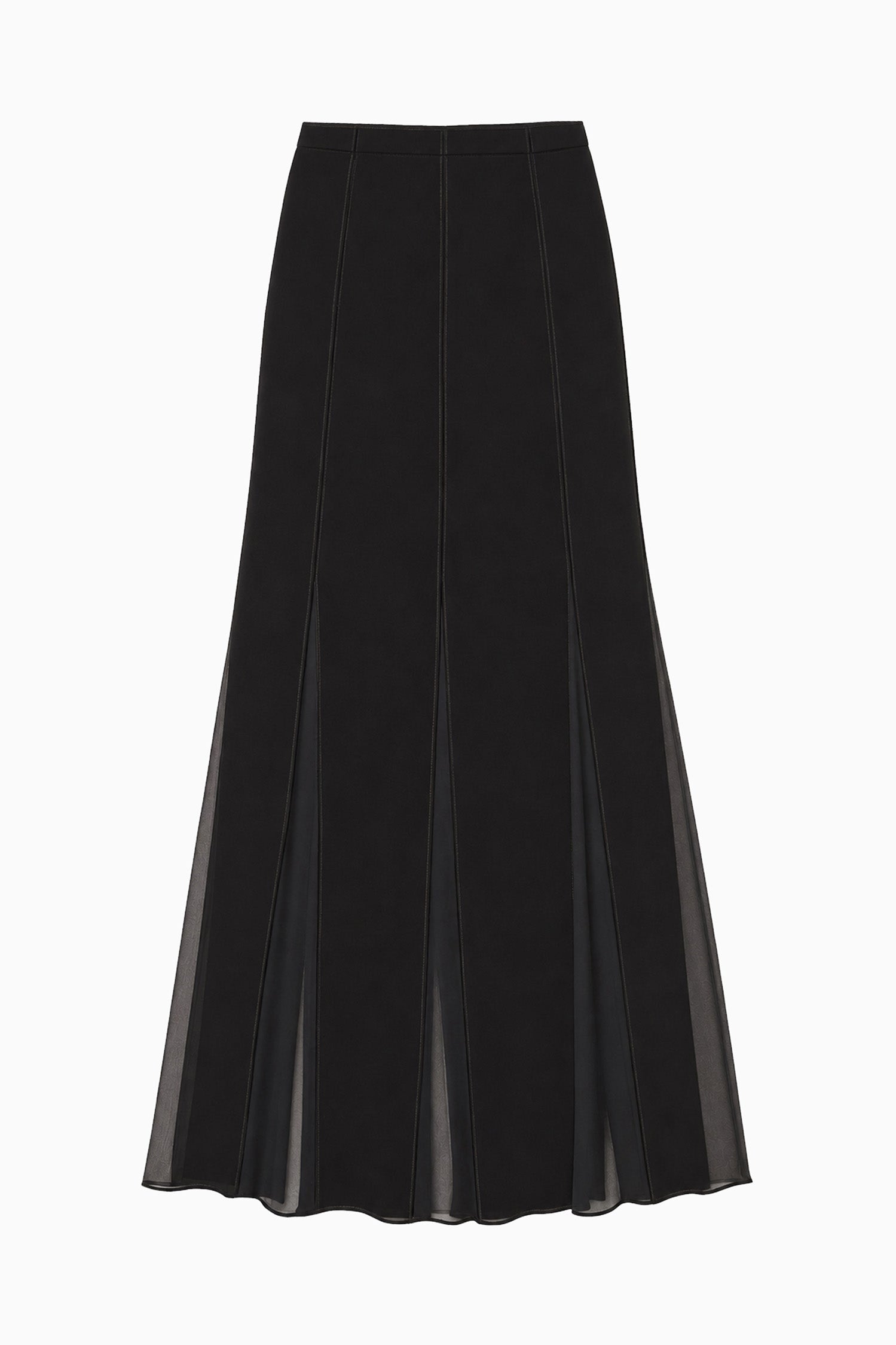 Ulla Johnson Elia jupe midi Noir plissée viscose
