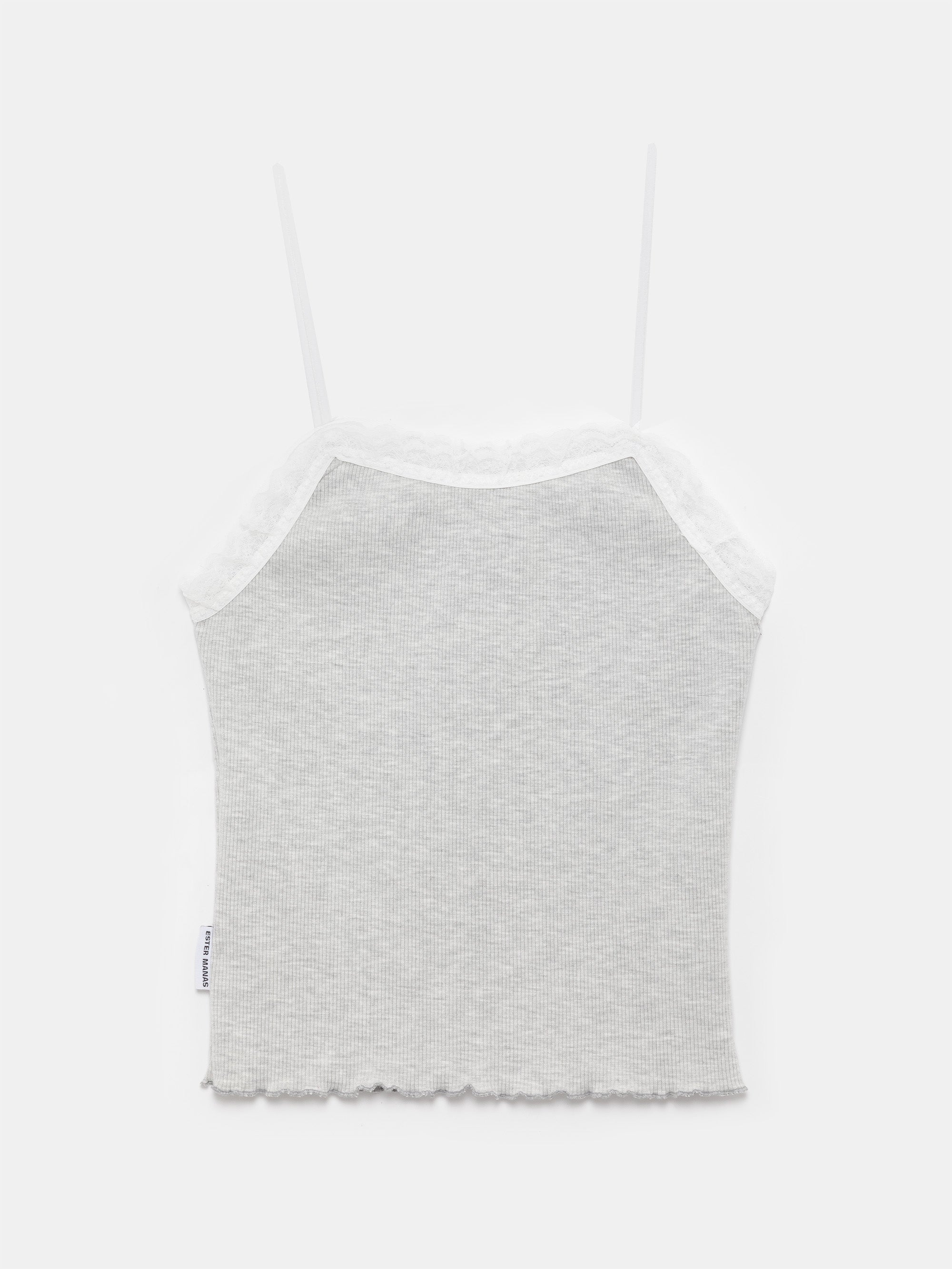 Ester Manas Grey Lace Débardeur gris XS/S court