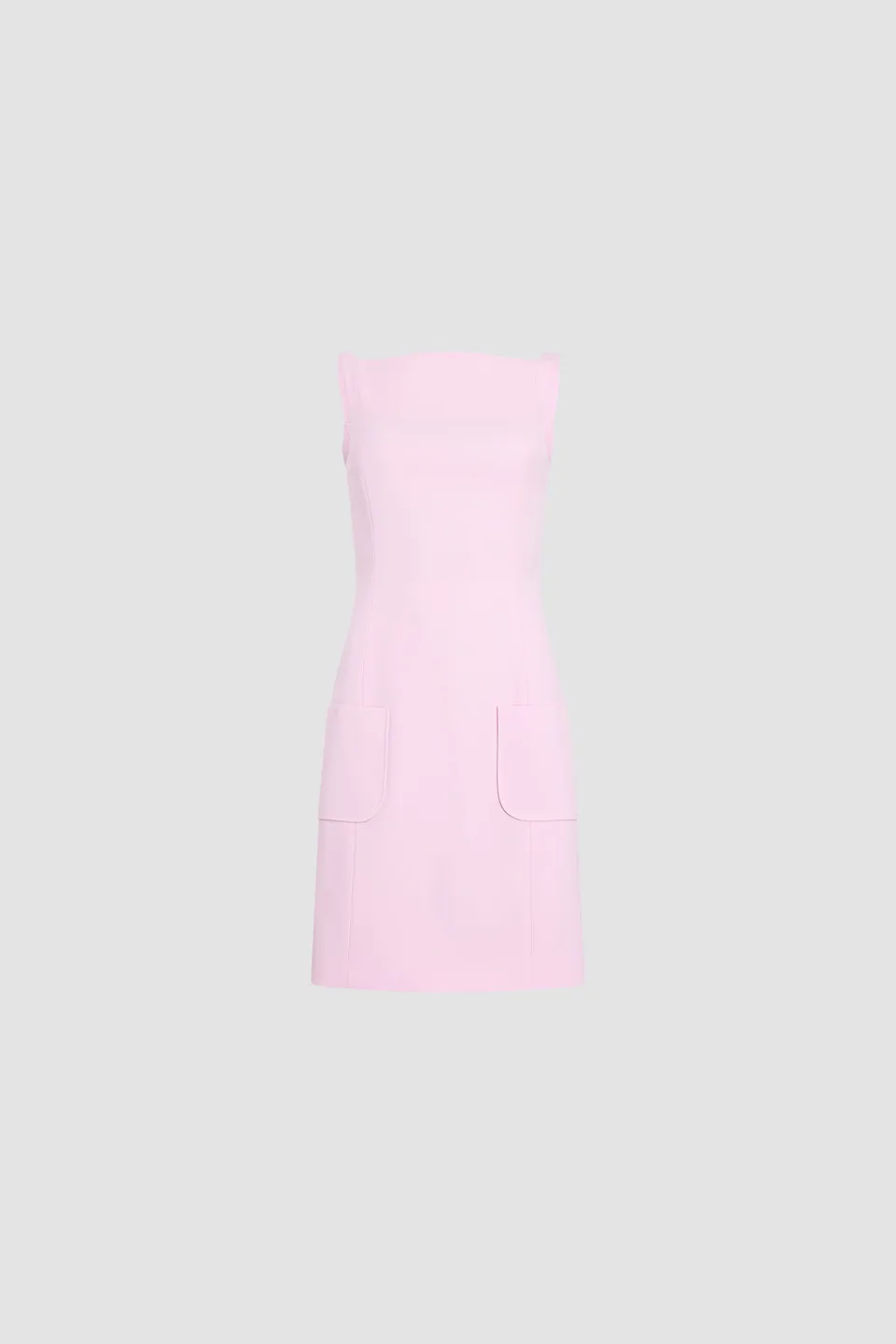 Patou P26DR2440103459P Robe bustier rose faille laine droite