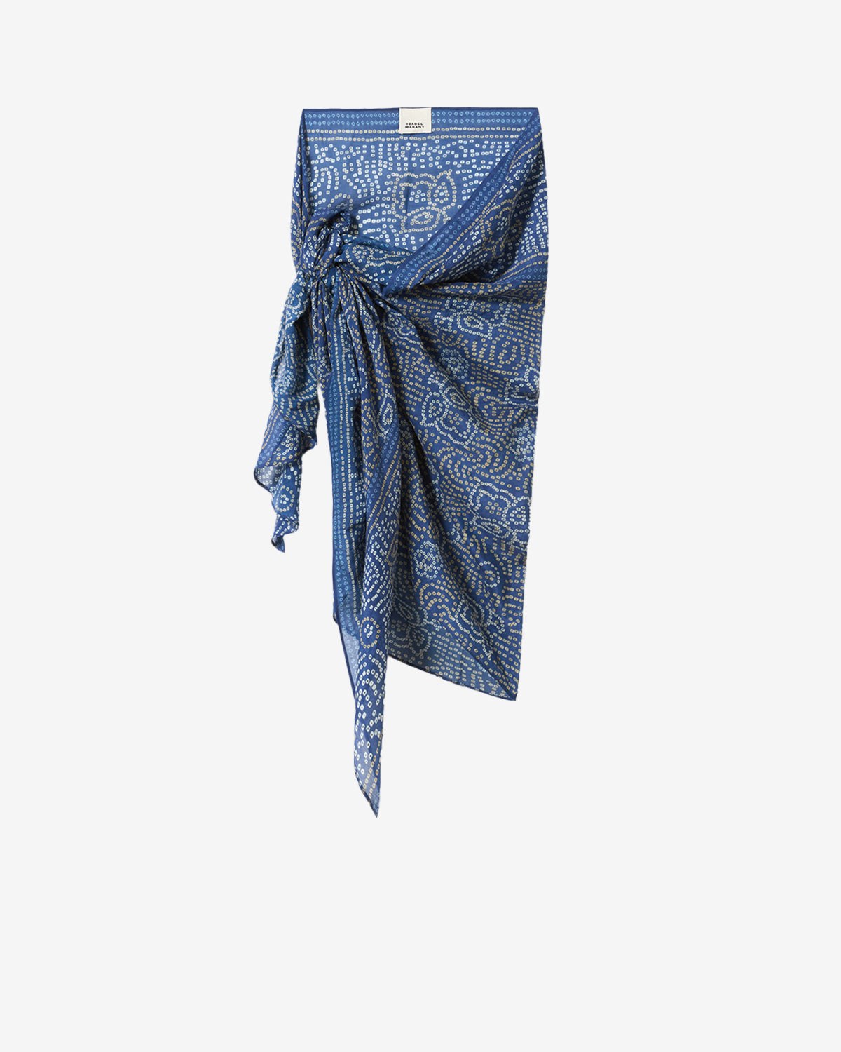 Isabel Marant Lucilia PR002XFA paréo coton bleu imprimé