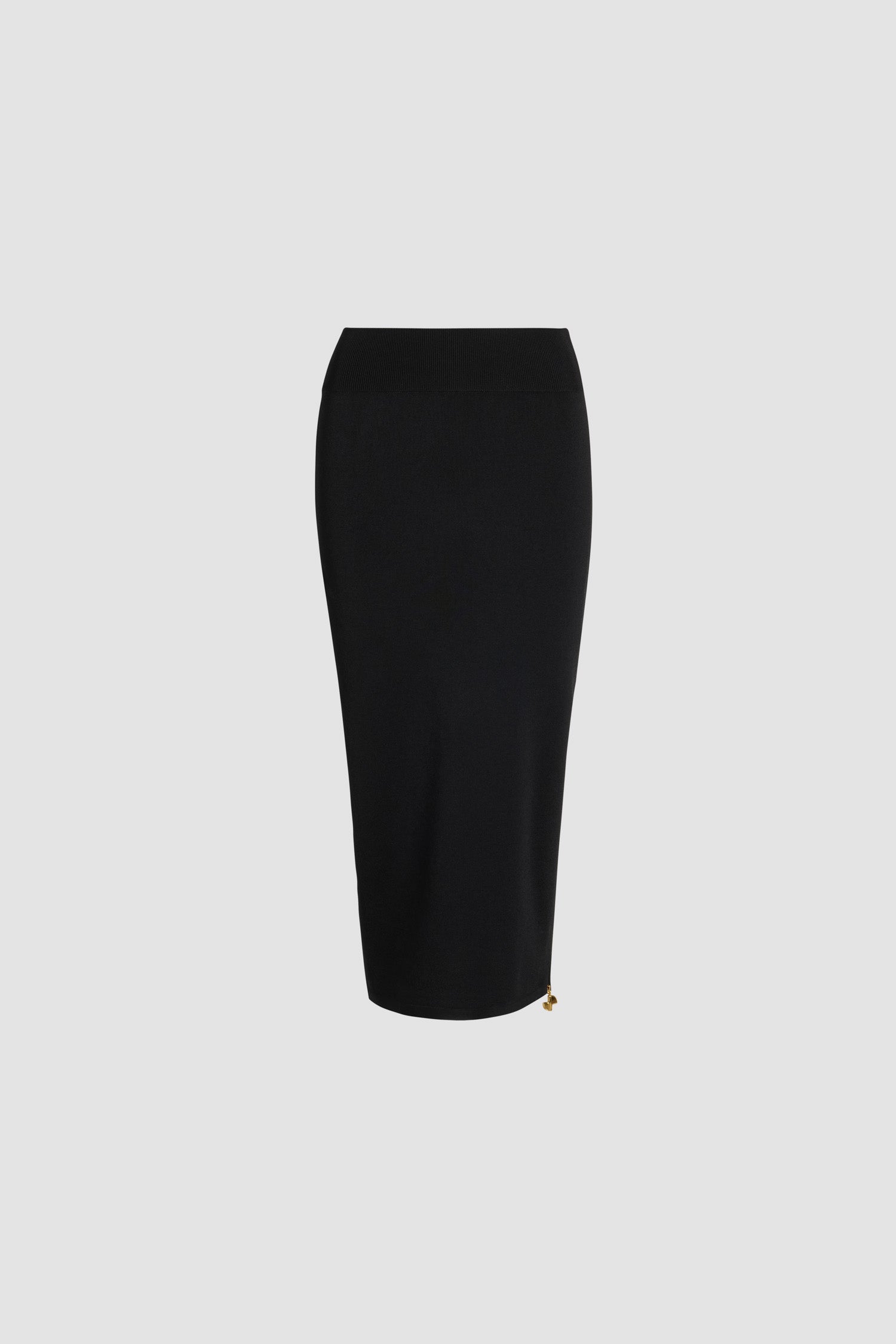 Patou P25KN2458071999B jupe midi noire crêpe technique