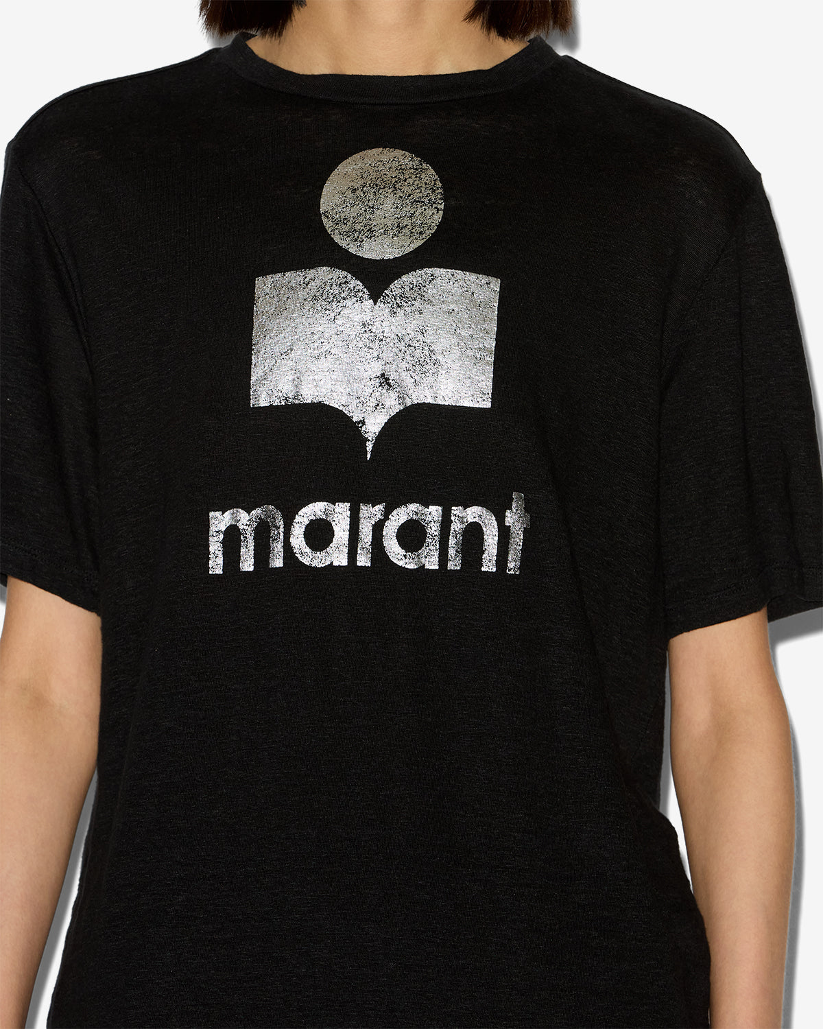 Isabel Marant Zewel t-shirt lin noir logo