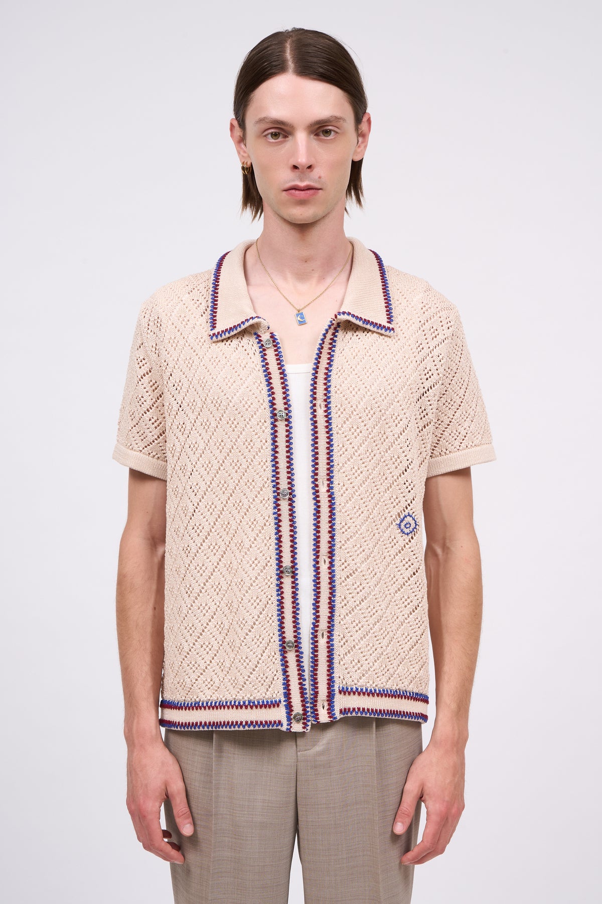 Paul & Joe Amazonie cardigan crochet coton brodé
