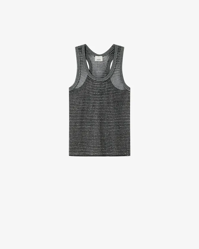 Isabel Marant Cevara PU0992FA débardeur noir lurex
