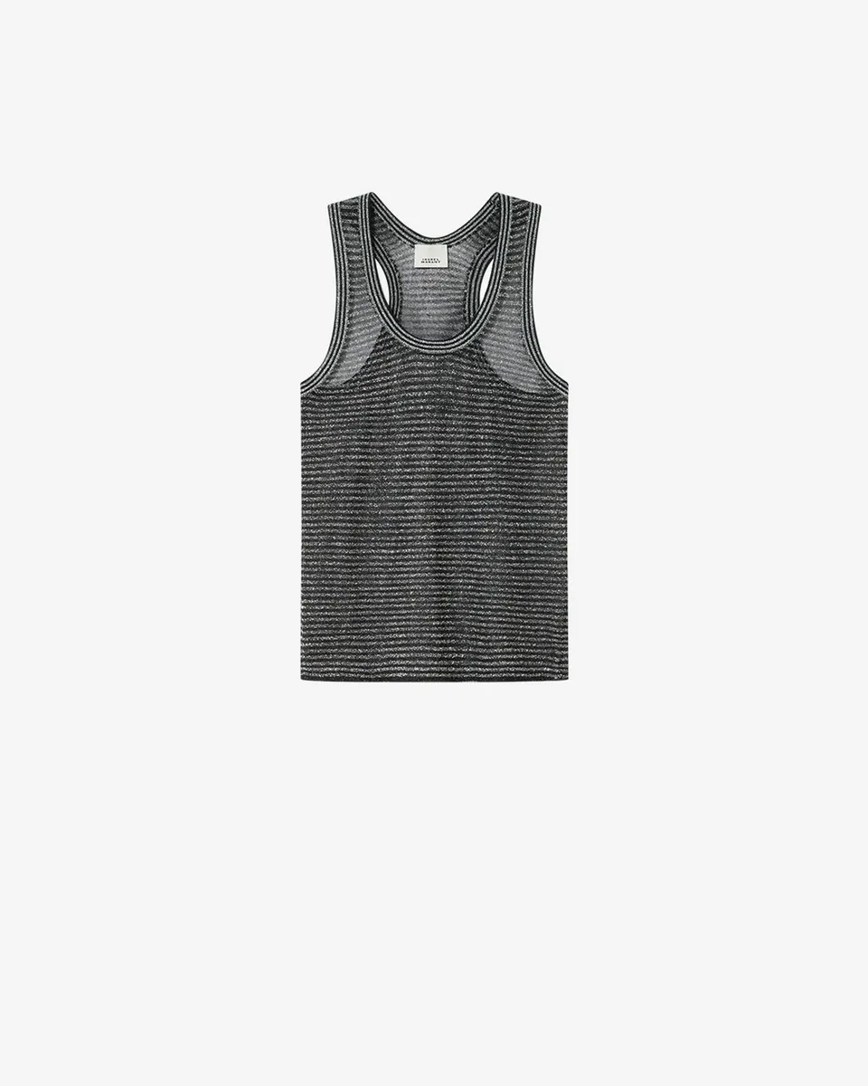 Isabel Marant Cevara PU0992FA débardeur noir lurex