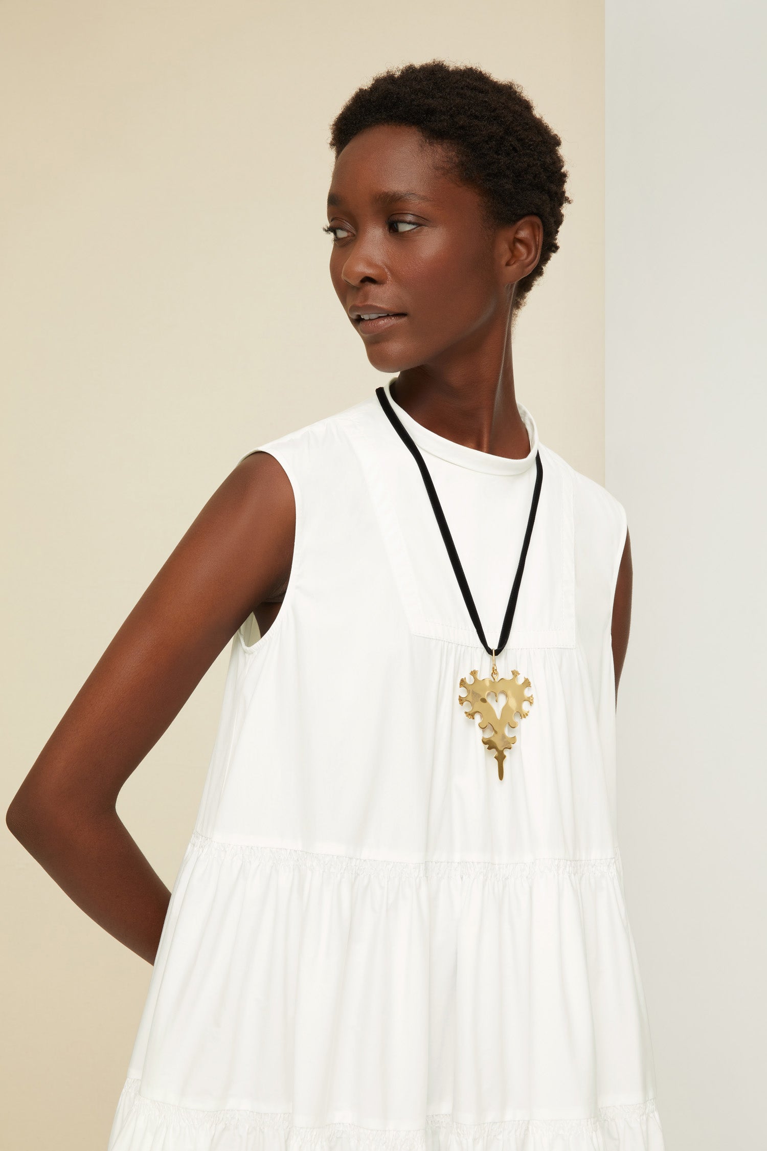 Patou DR066 robe maxi blanche coton bio à volants poches