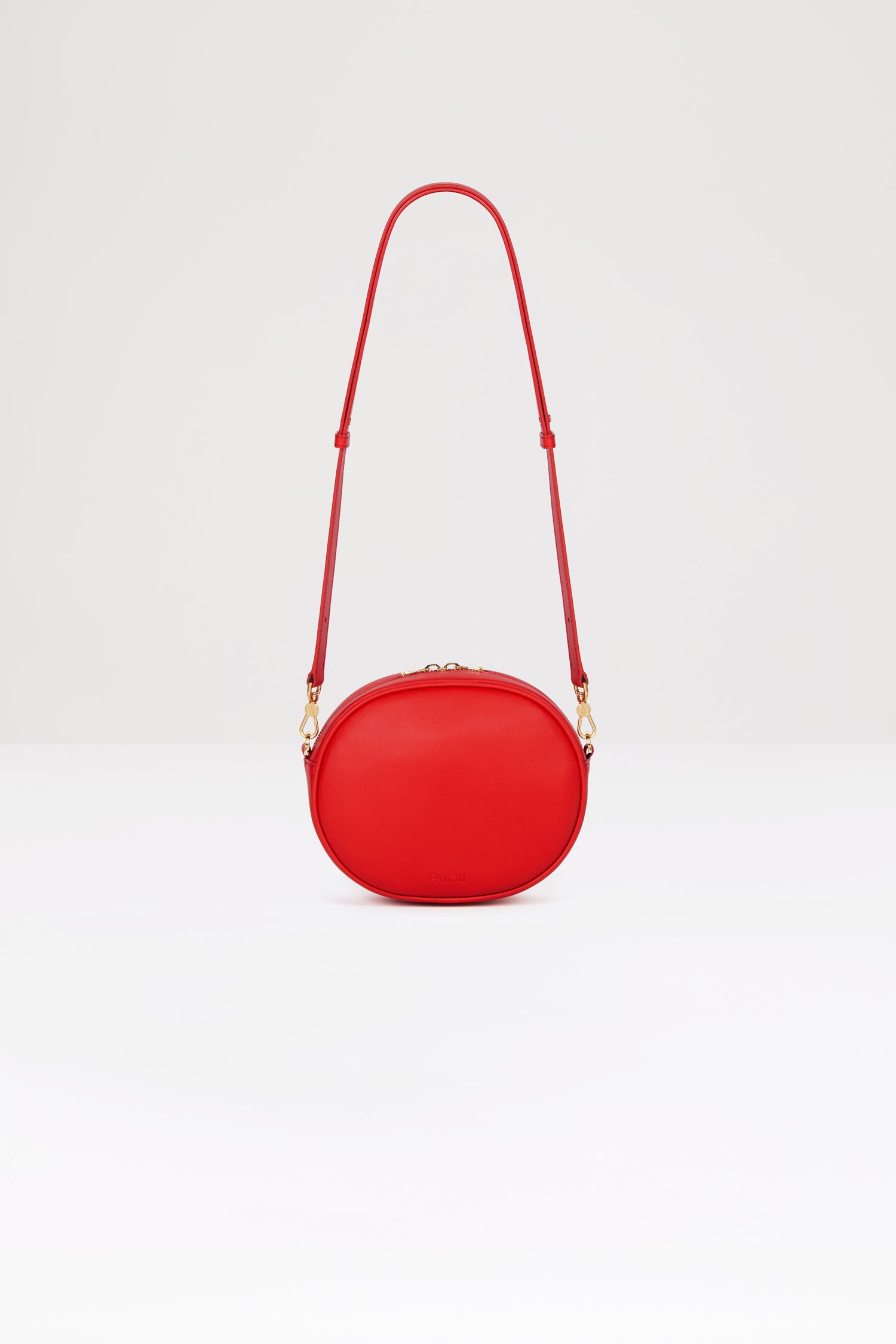 Patou BA004 sac cuir rouge Racing Red 21 cm