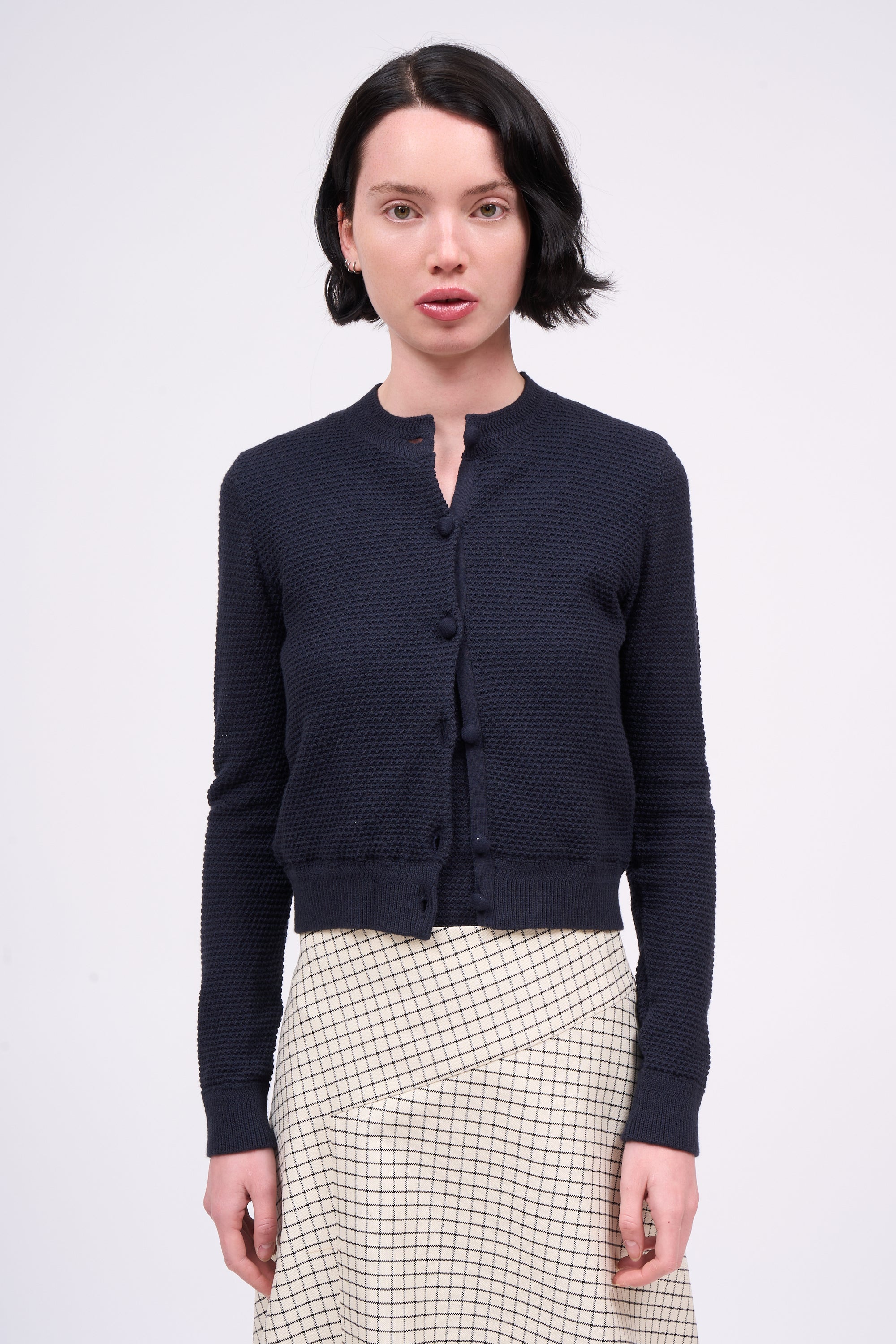Paul & Joe Modigliani cardigan coton cachemire marine