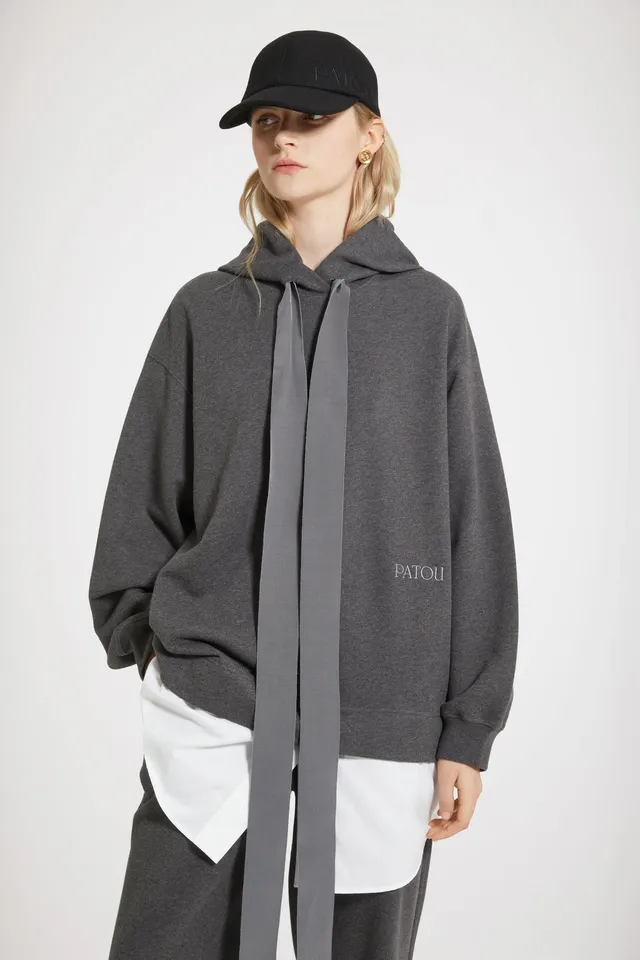 Patou JE092 robe hoodie graphite coton bio