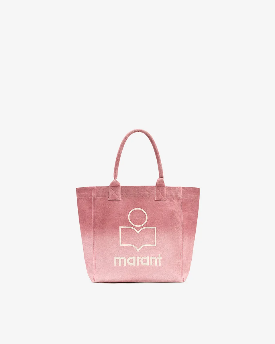 Isabel Marant Yenky Small sac cabas coton framboise
