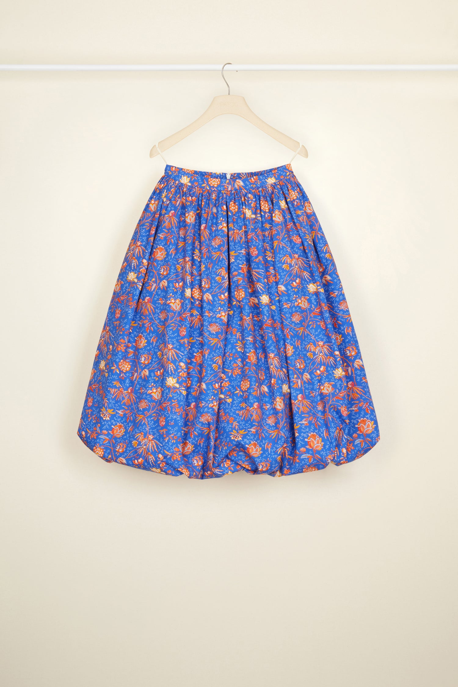 Patou SK019 jupe midi bubble coton bio imprimée citrus