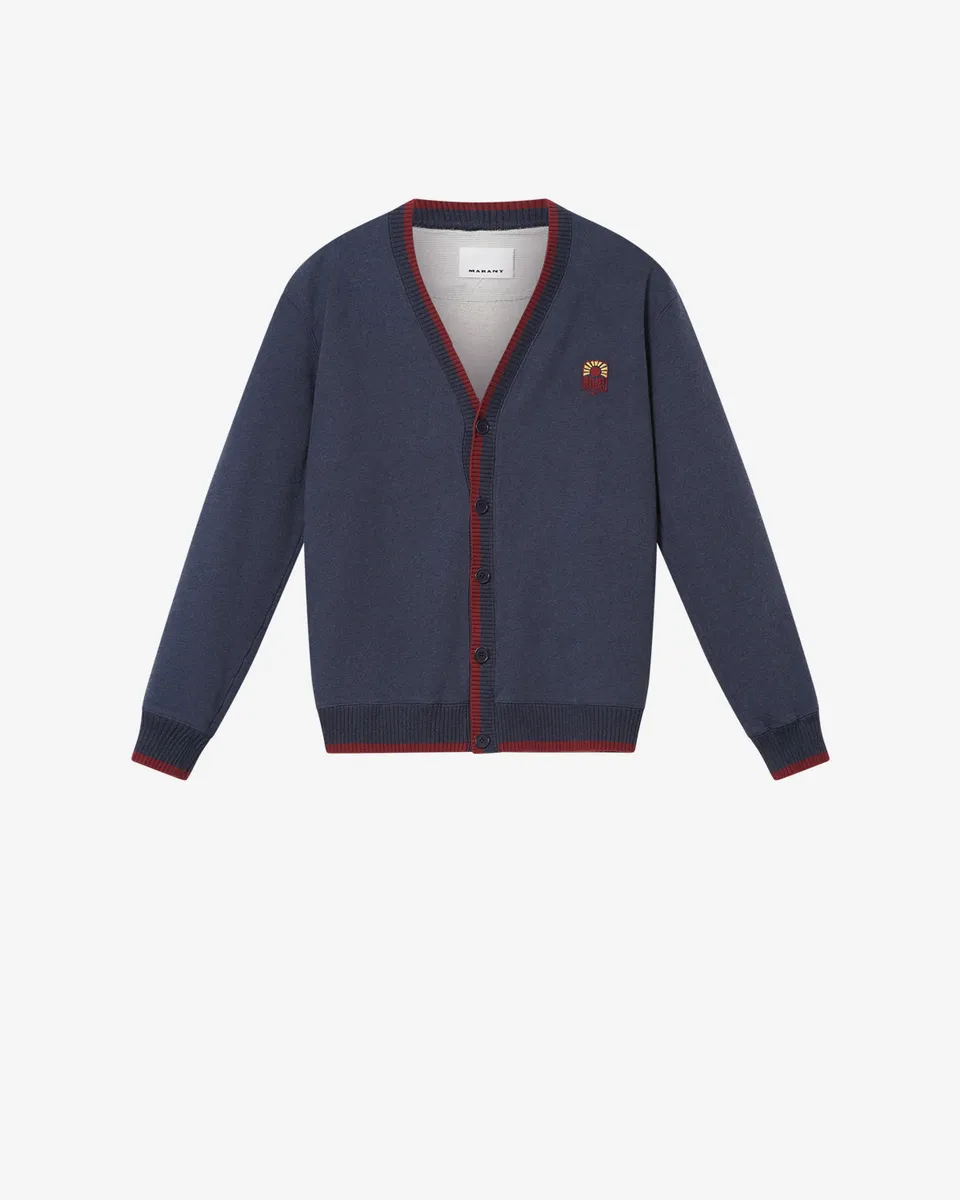 Isabel Marant Wallace sweatshirt bleu marine coton