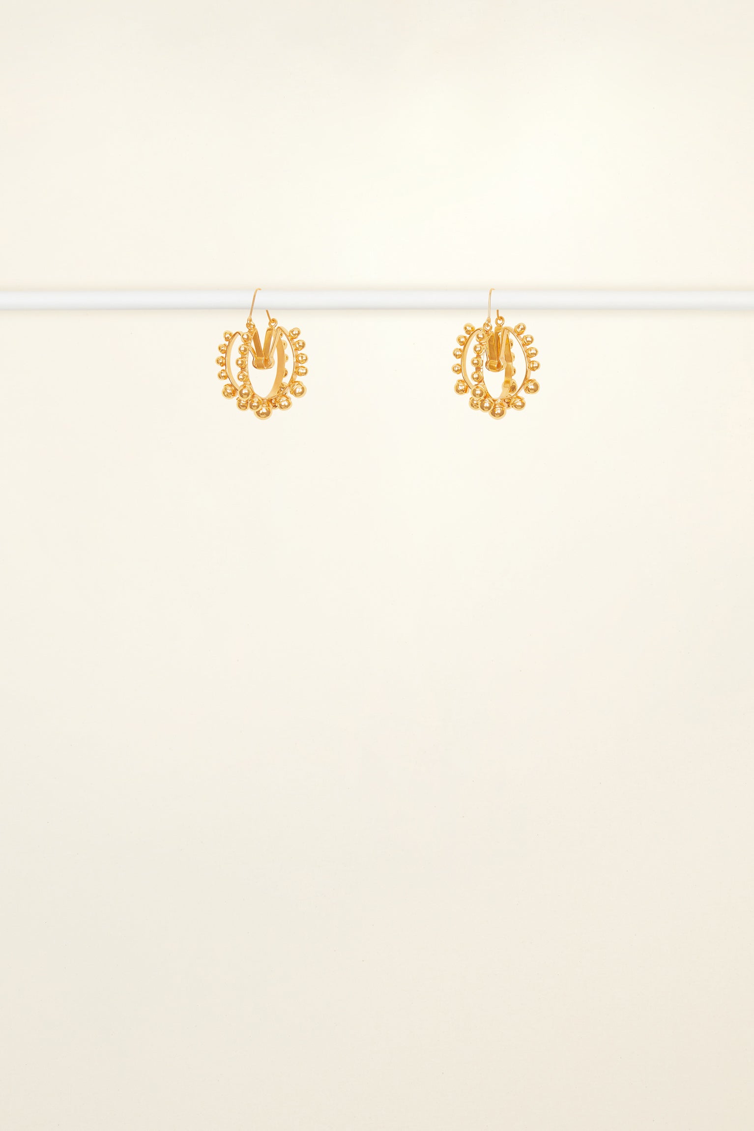 Patou Jewellery JW007 boucles doreilles créoles dorées perle TU