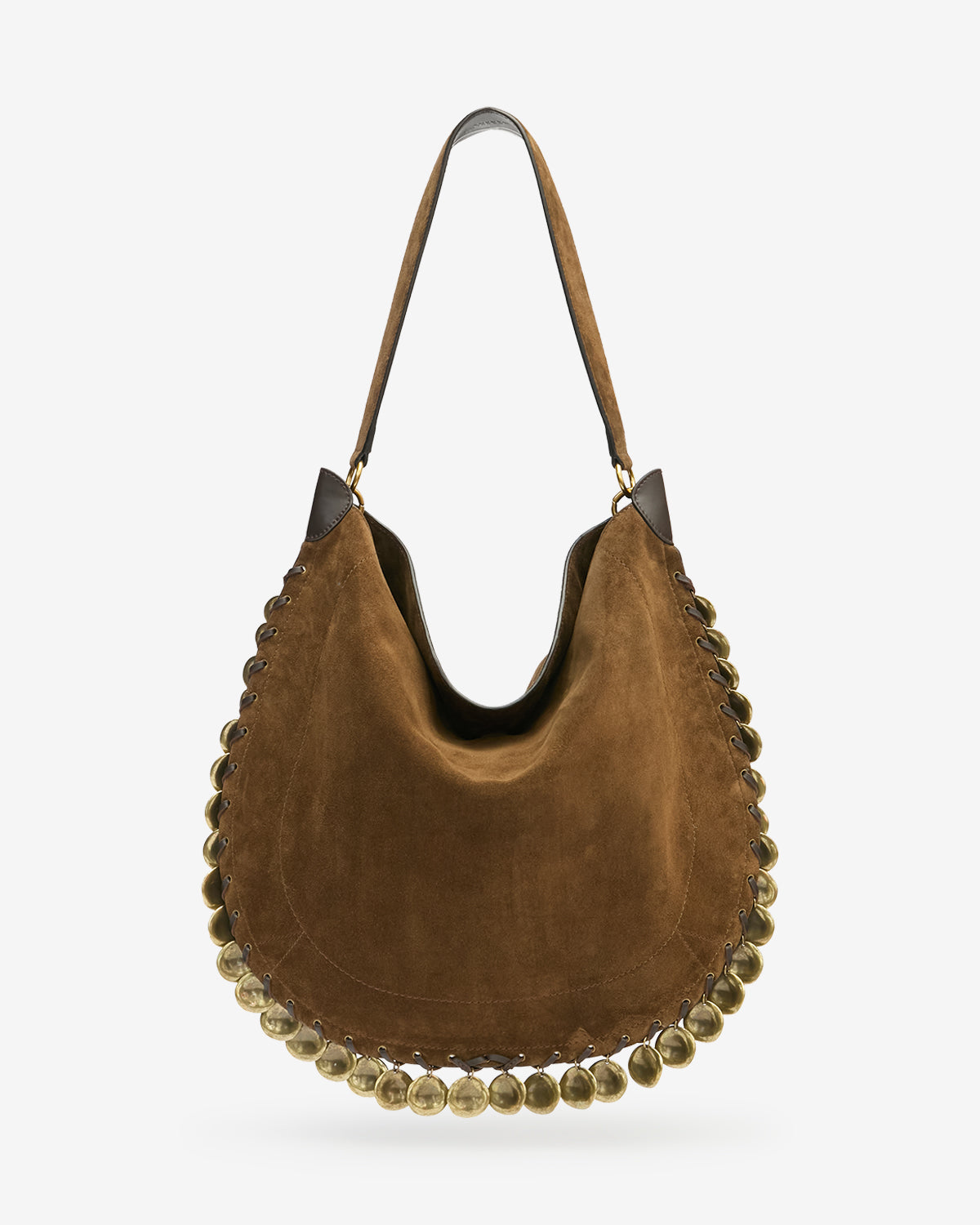 Isabel Marant Oskan Hobo Soft sac velours bronze