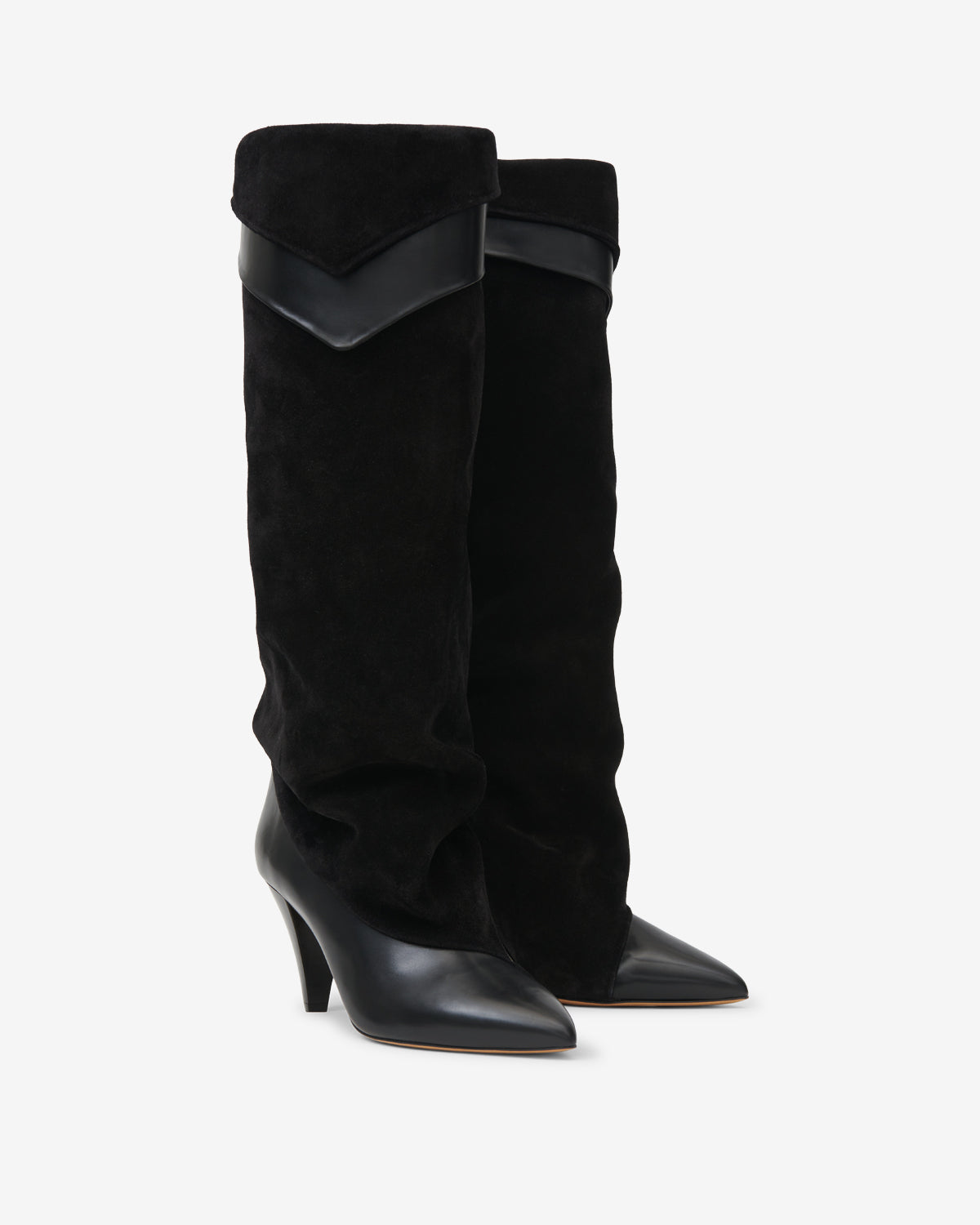 Isabel Marant Lezra BT0054FA-D3A01S bottes cuir noir talon 7,5cm