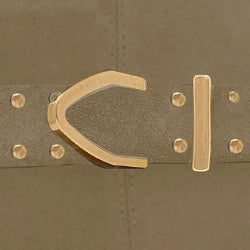 Isabel Marant Zalya boots taupe cuir talon 3 cm