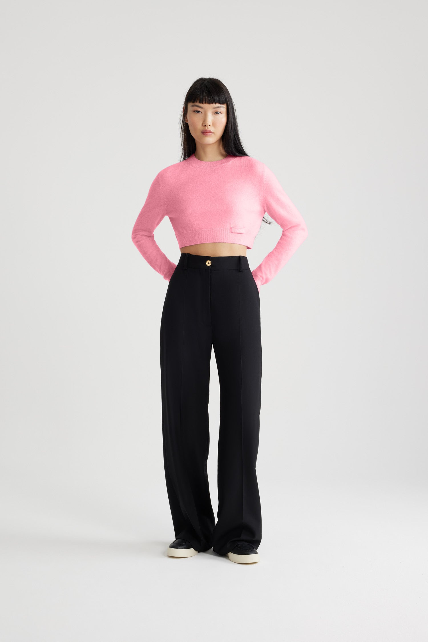 Patou pantalon laine H20TR002 noir Black taille 34-44