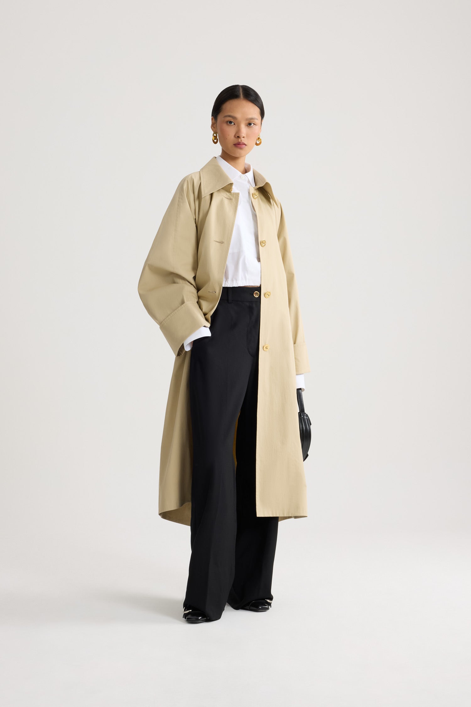 Patou Coats P26OU0480244124B trench Safari Sand