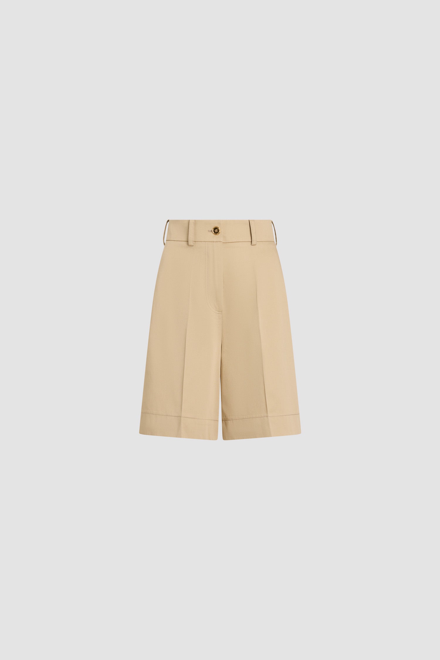 Patou P26TR0620074093S bermuda coton sable taille haute