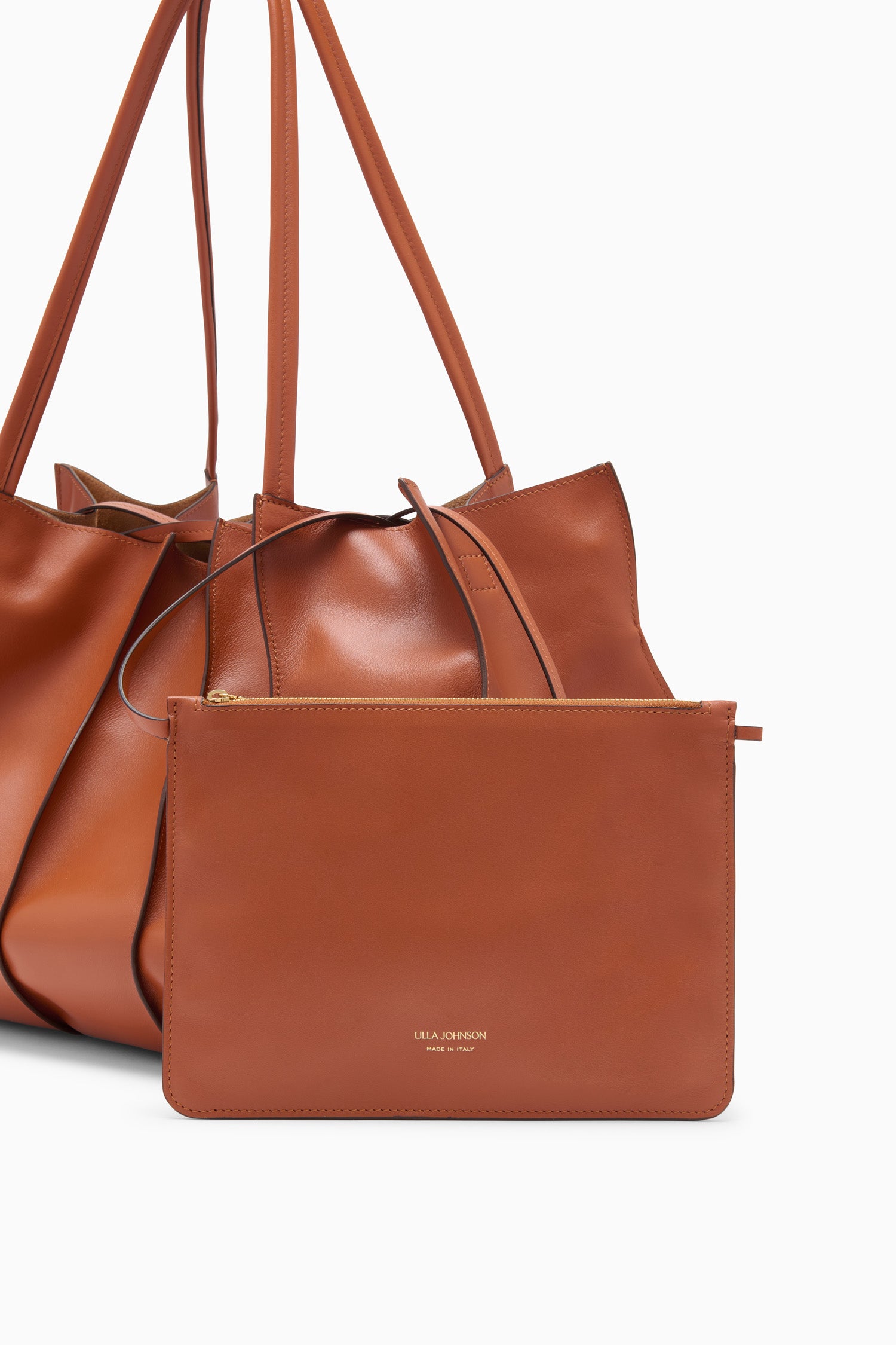 Ulla Johnson Adria tote cuir marron Sierra