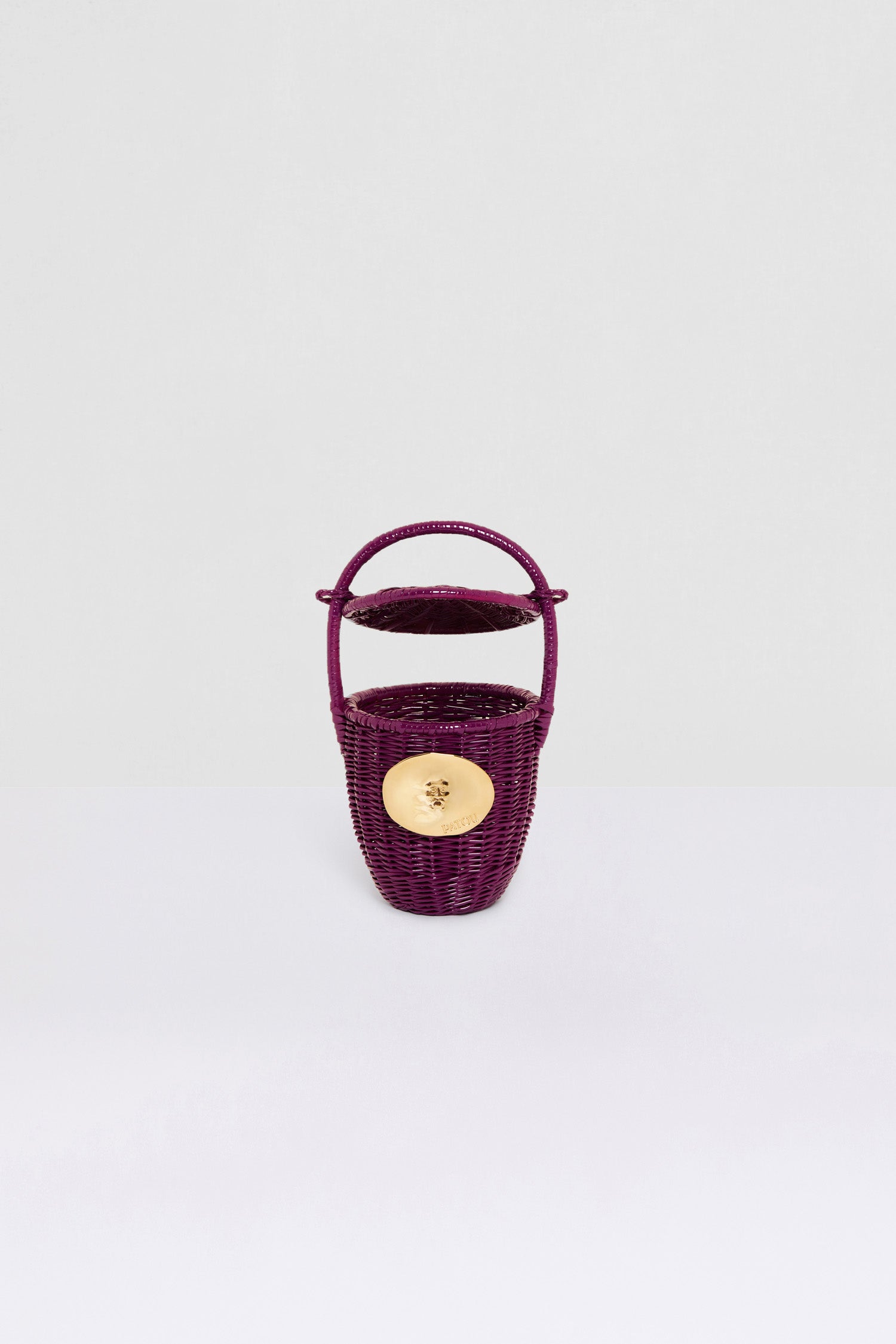 Patou Bags AC003 sac seau osier violet anémone