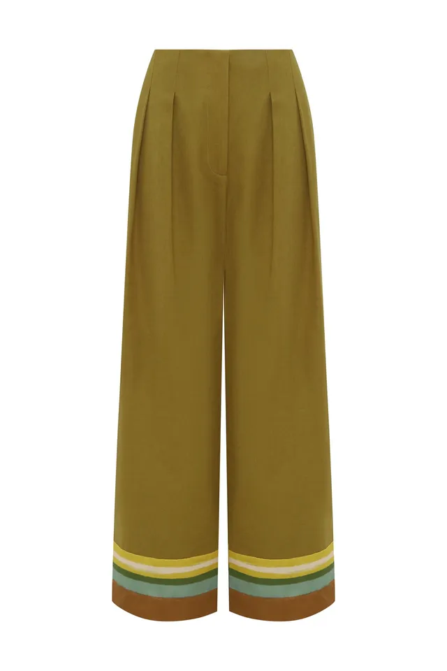 Alemäis Maxi pantalon large coton poches