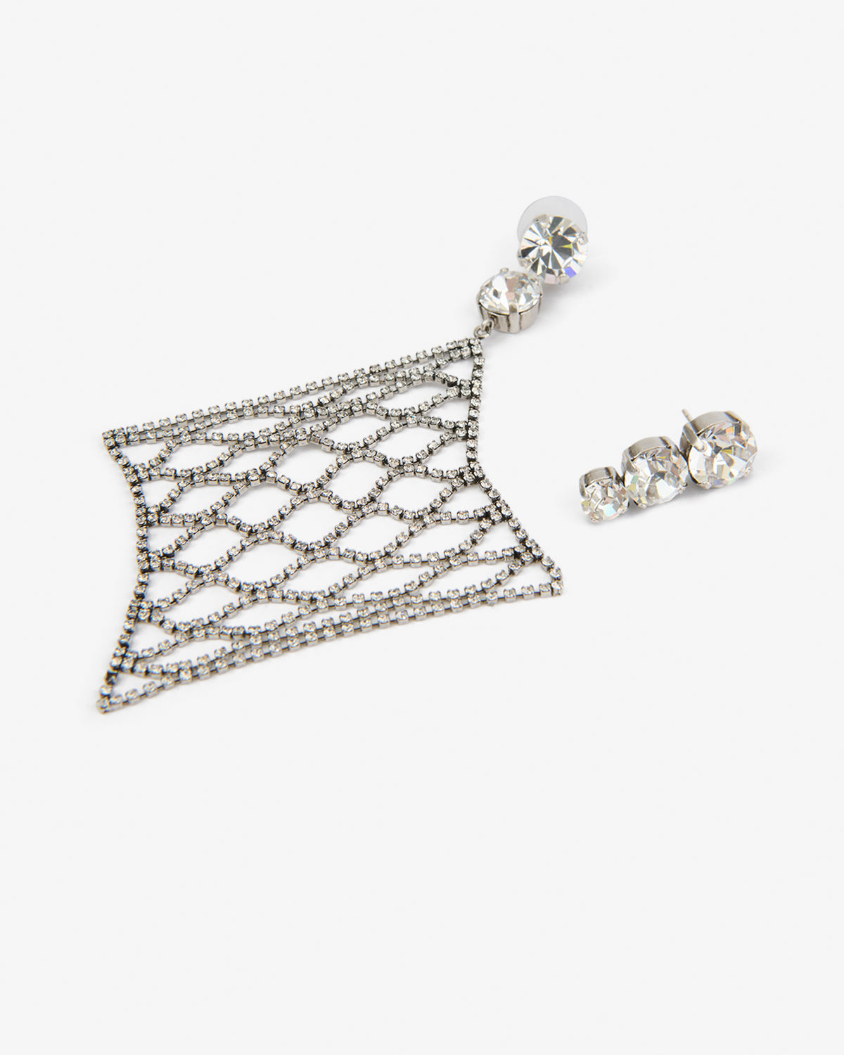 Isabel Marant Thalia boucles oreilles argenté strass