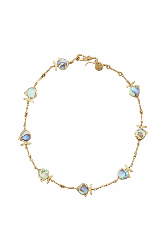 Alemais Calypso Paua Fish Necklace collier poisson paua